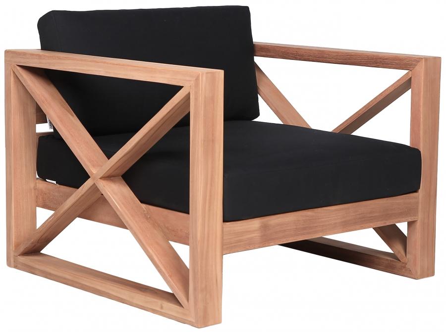 Meridian Furniture Anguilla Patio Chair 352Black-C Patio Chair