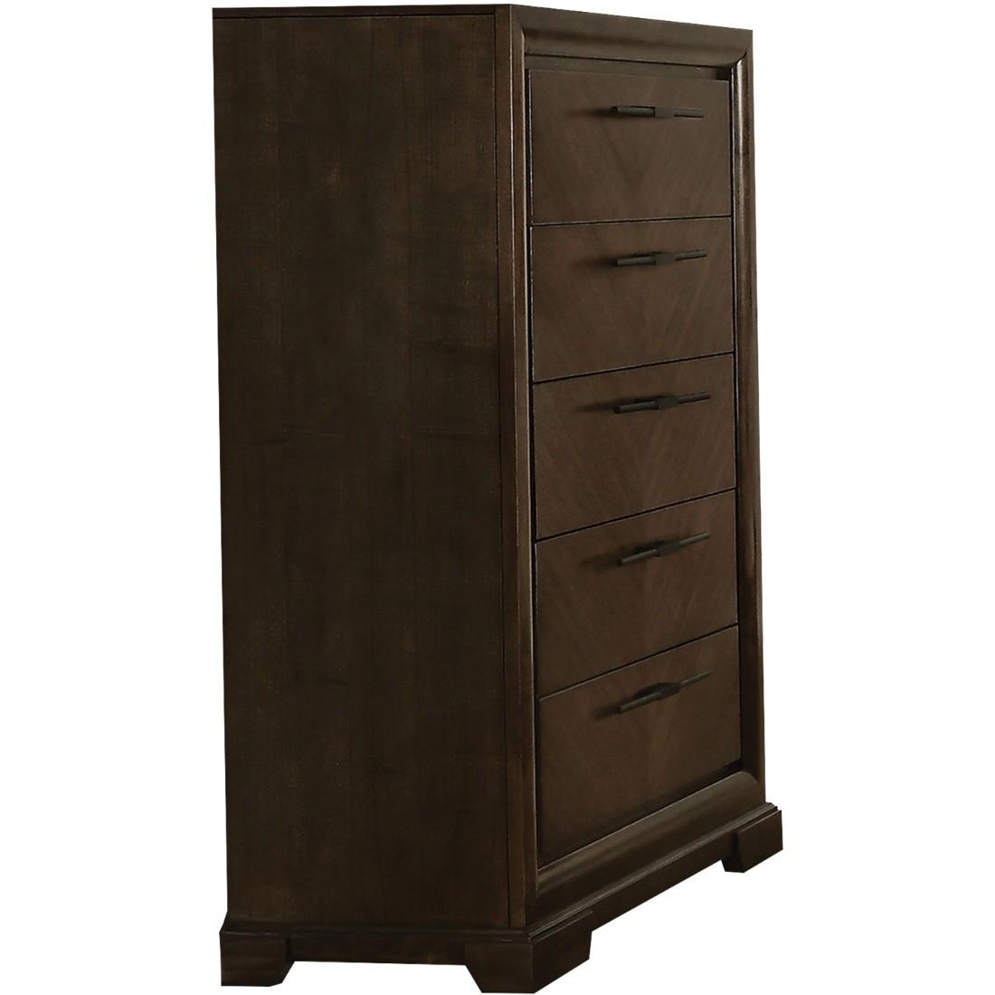 Classic, Traditional Bachelor Chest Selma Selma-24096 in Tobacco 