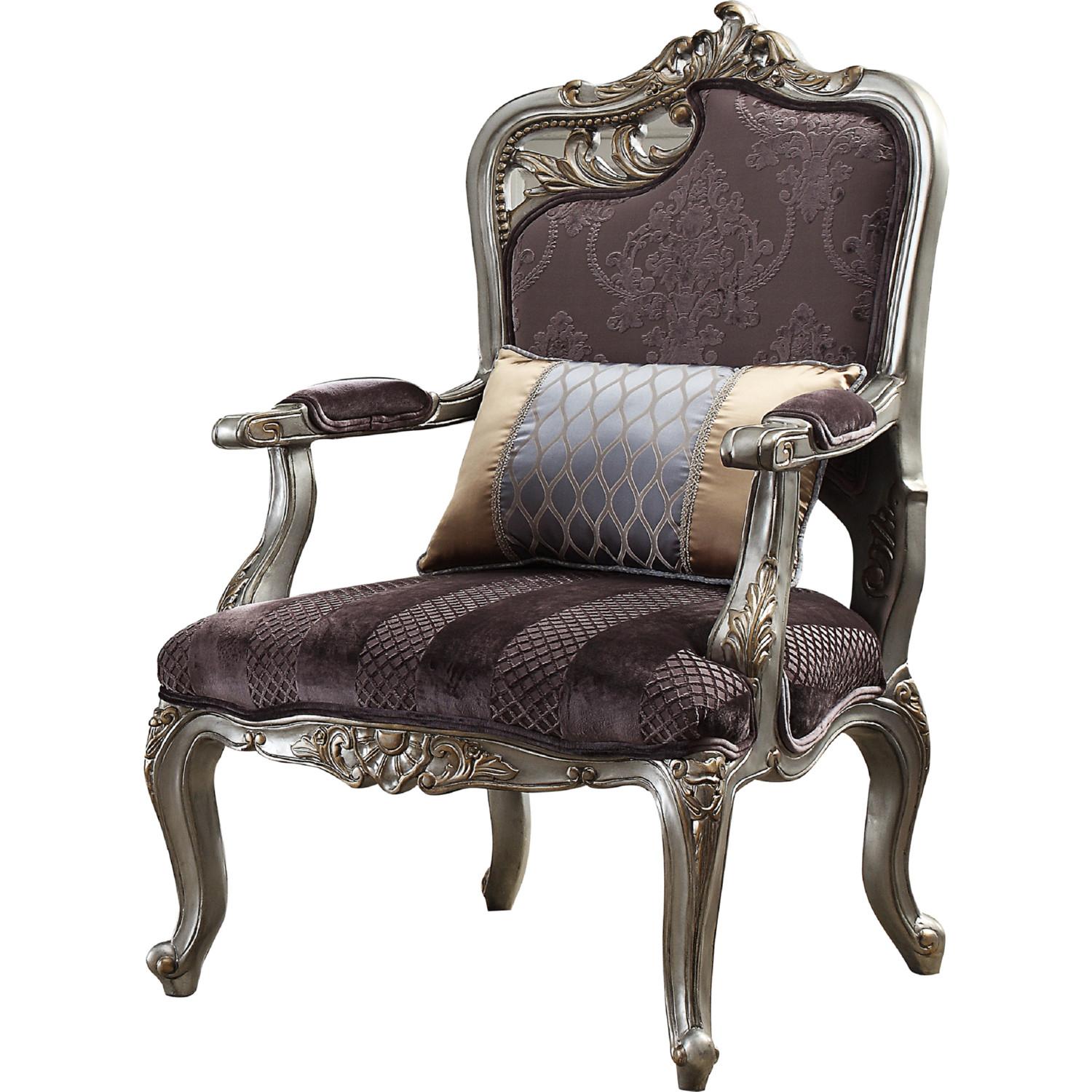 

    
Acme Furniture Picardy II 53466 Accent Chair Set Platinum/Antique/Violet 53466-Set-2-Picardy II
