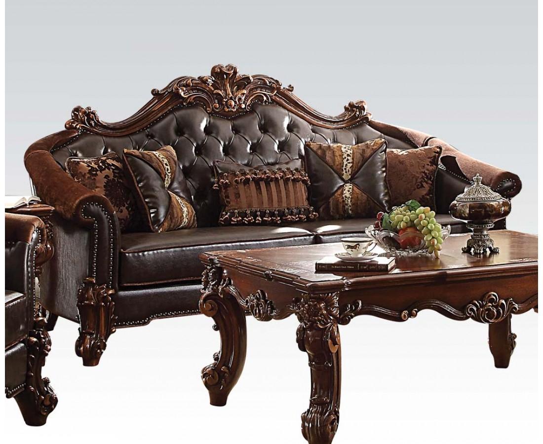 

        
Acme Furniture Vendome II-53130 Sofa Loveseat Cherry/Brown Polyurethane 0840412052255
