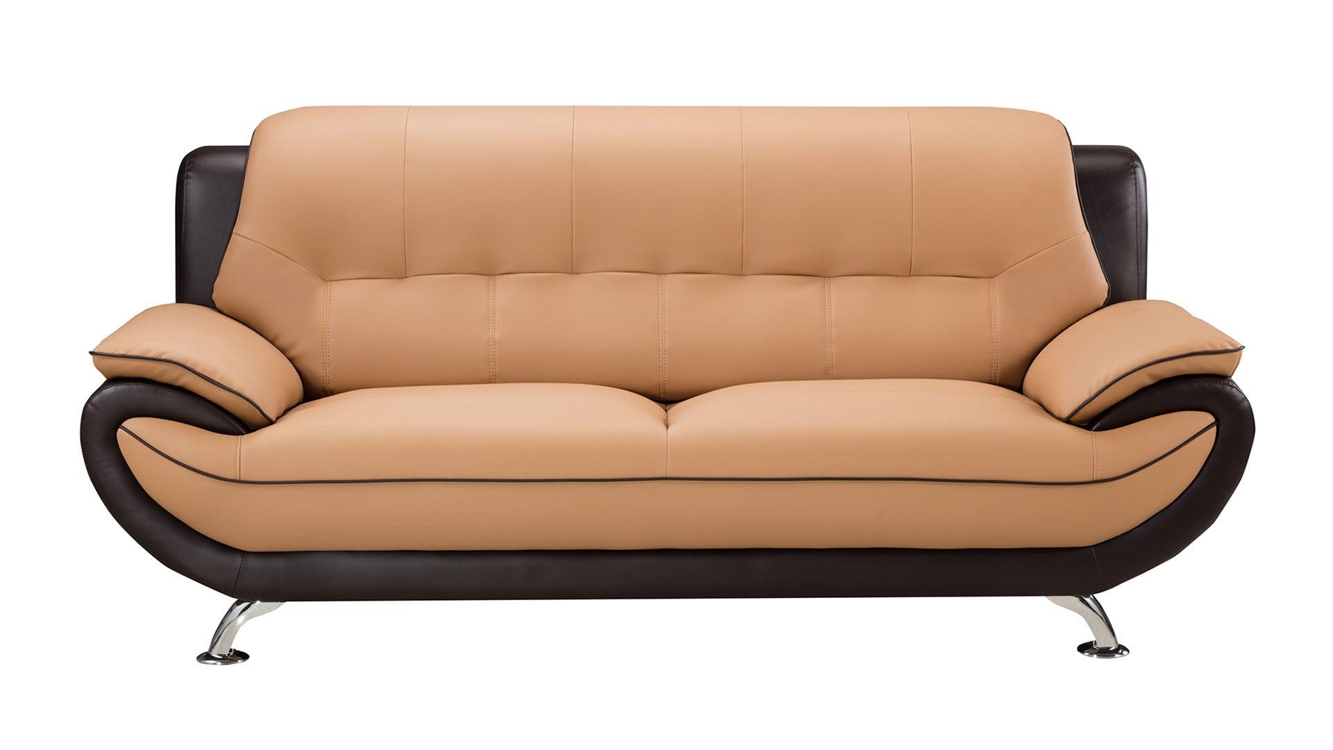 

    
American Eagle Furniture AE208-YO.BR Sofa Set Light Brown/Dark Brown AE208-YO.BR-3PCS

