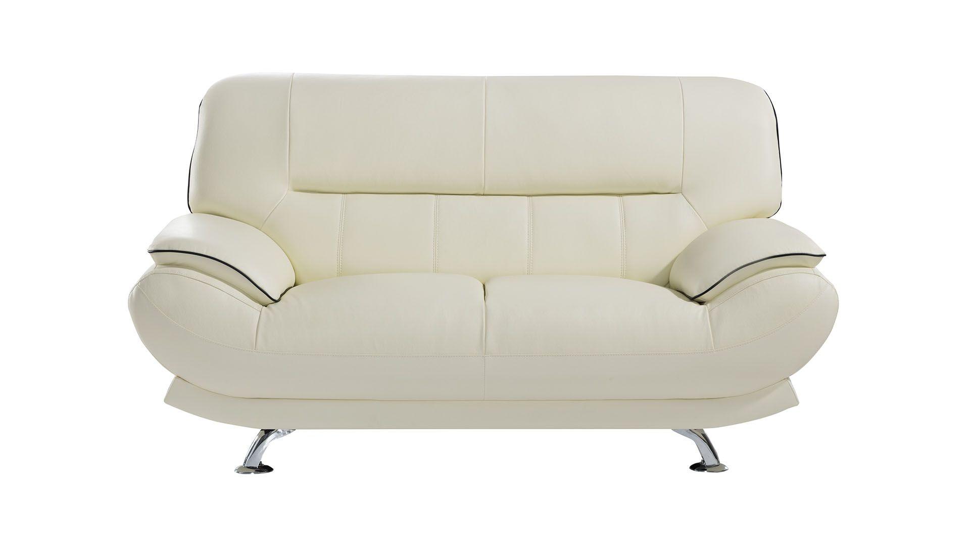 

        
American Eagle Furniture EK-9118-IV-SF Sofa Set Ivory Genuine Leather 00842295101587
