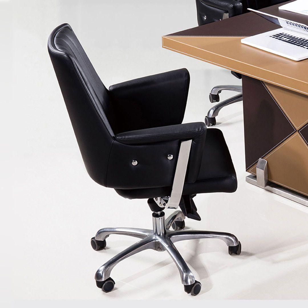 

    
American Eagle Furniture  YS915B Black Office Chair Pu Modern
