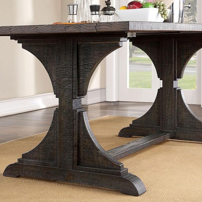 

    
Furniture of America CM3389BK-T Leonidas Dining Table Antique Black CM3389BK-T
