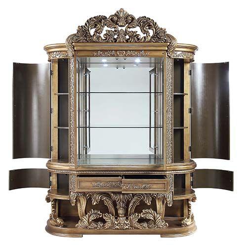 

    
Acme Furniture DN00480 China Cabinet Pearl/Gold/Copper/Brown/Beige DN00480
