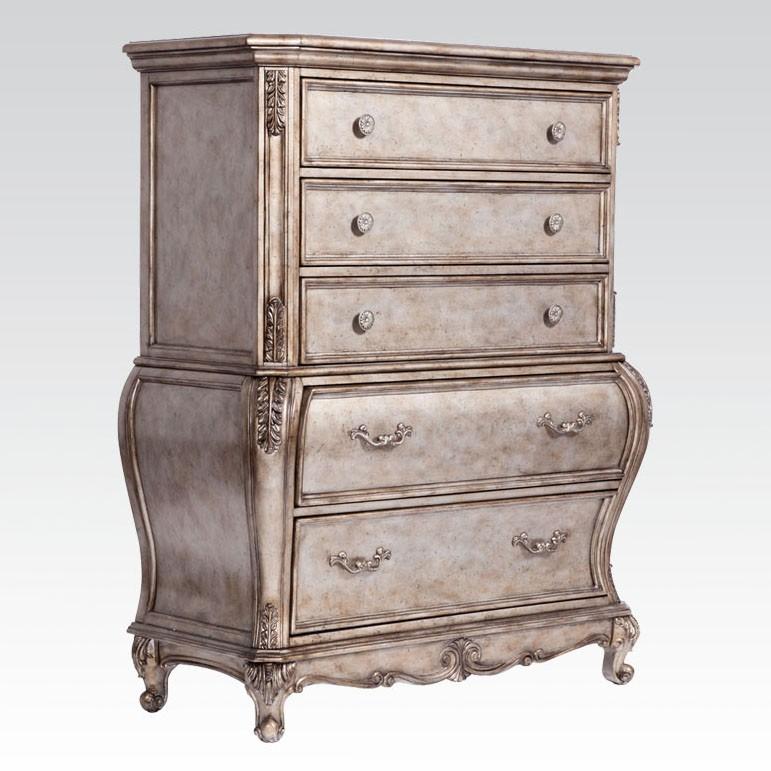 Classic, Traditional Bachelor Chest Chantelle-20546 Chantelle-20546 in Platinum, Antique, Gray 