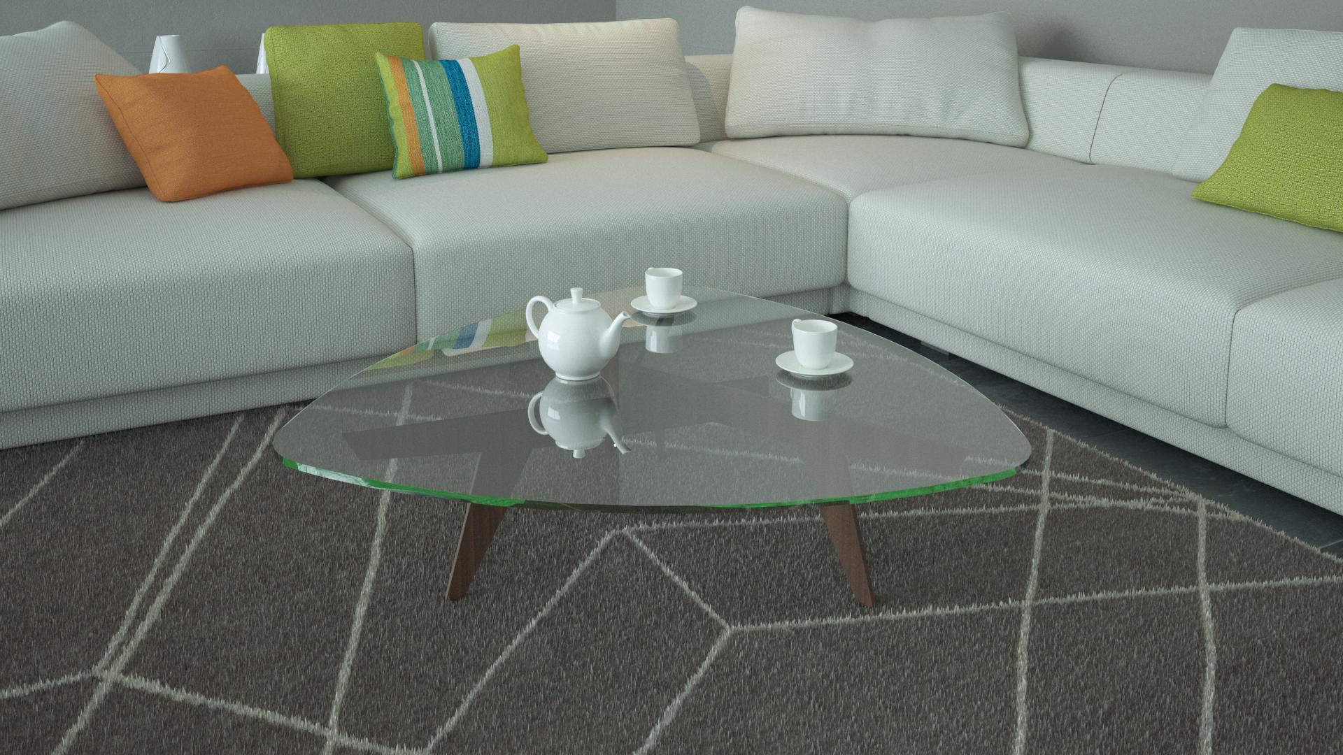 

    
At Home USA Disco Coffee Table in Clear

