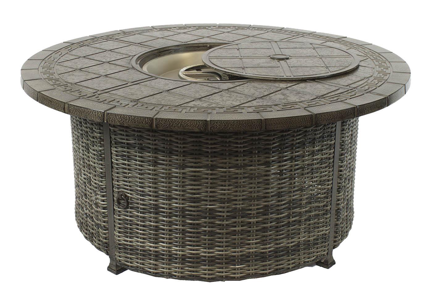

    
Athena Wicker Fully Welded 52" Round Athena Chat Firepit Table by CaliPatio
