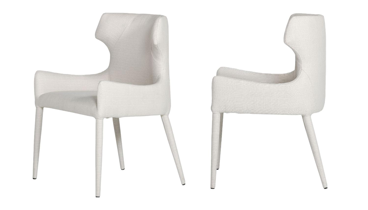 Contemporary, Modern Dining Chair Set Gallo VGEUMC-9695CH-BEI-2pcs in Beige Fabric