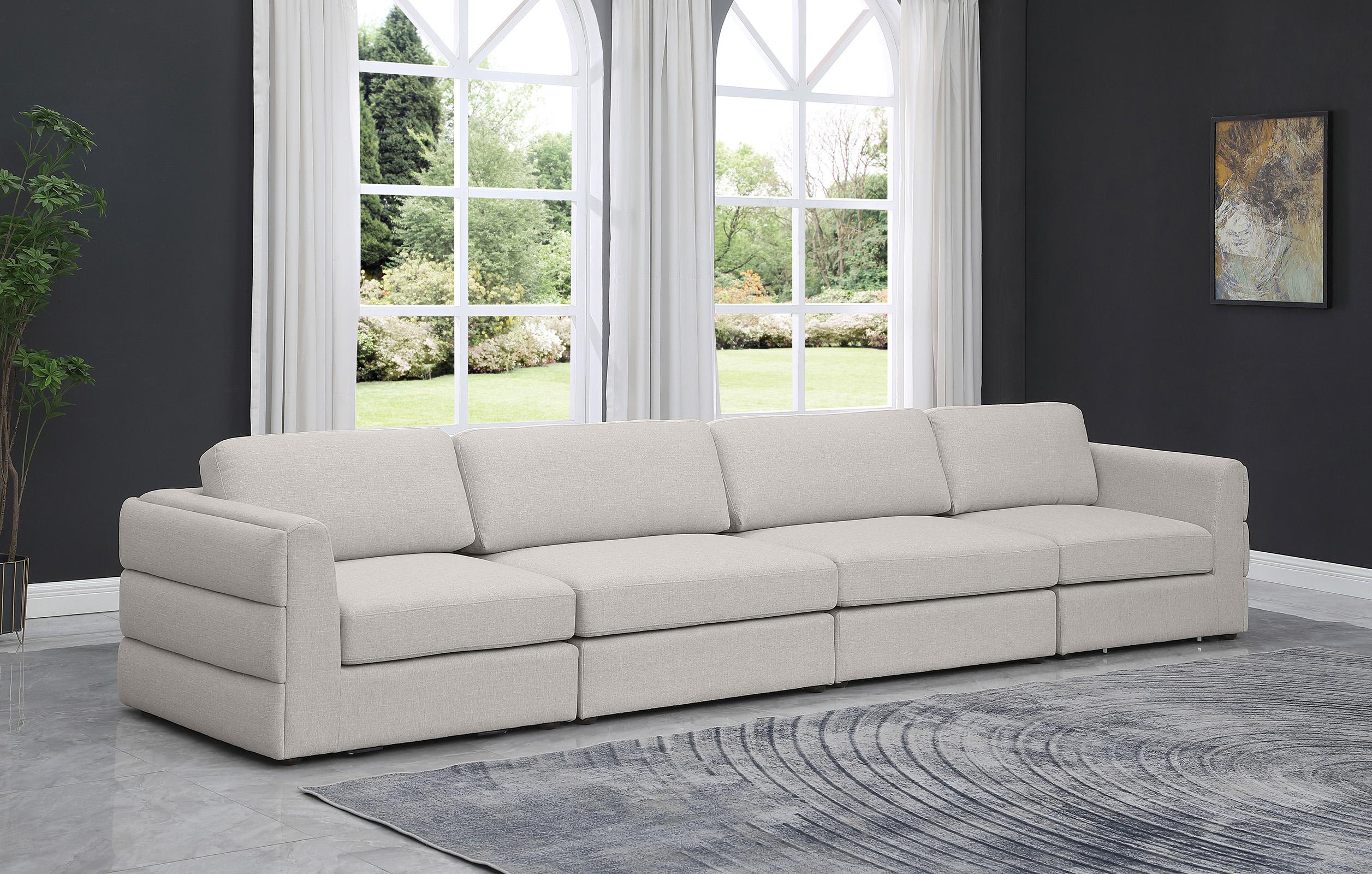 

    
Beige Linen Polyester Modular Sofa BECKHAM 681Beige-S152A Meridian Modern
