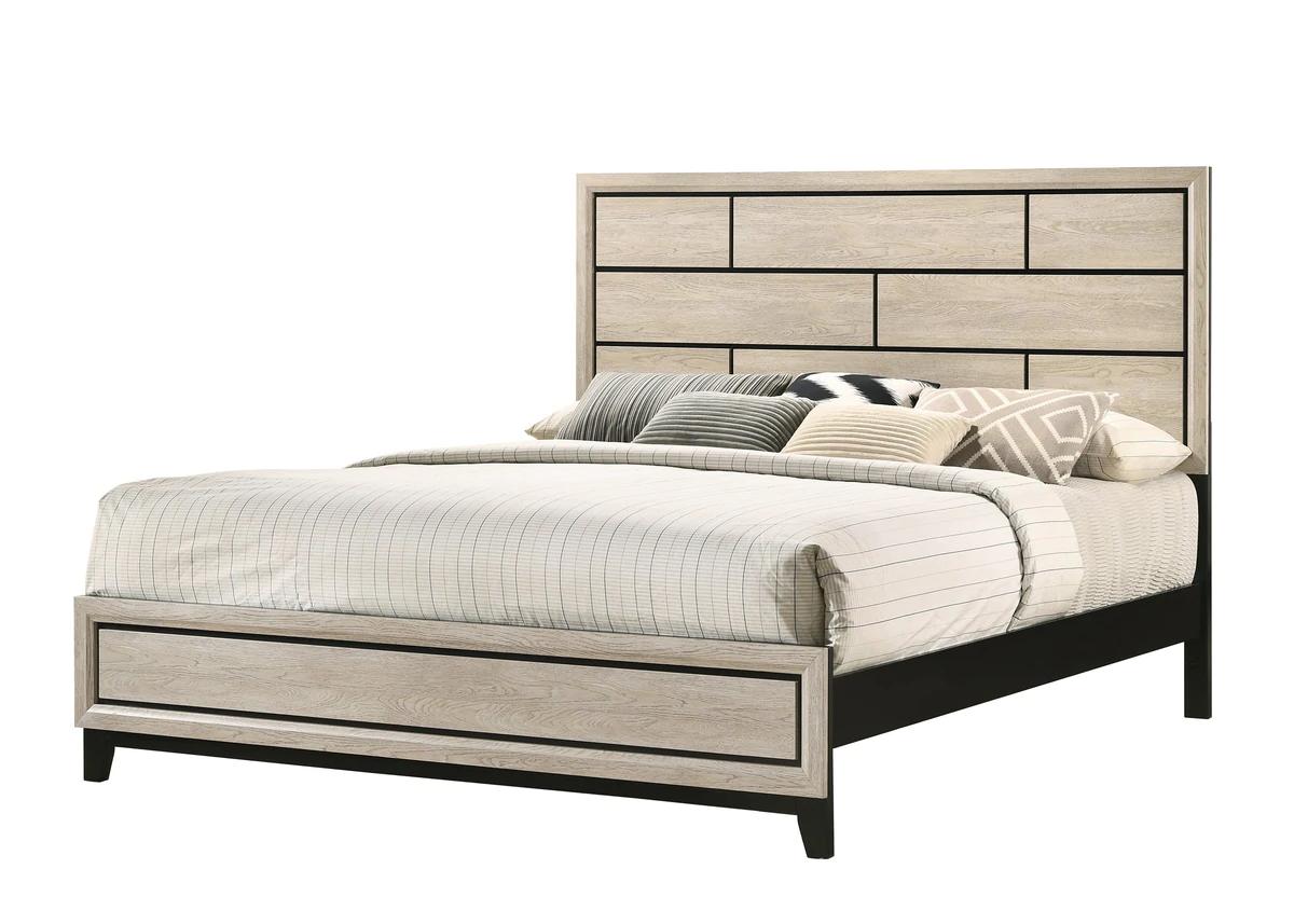 

    
Beige Panel Bedroom Set by Crown Mark Akerson B4630-CK-Bed-3pcs
