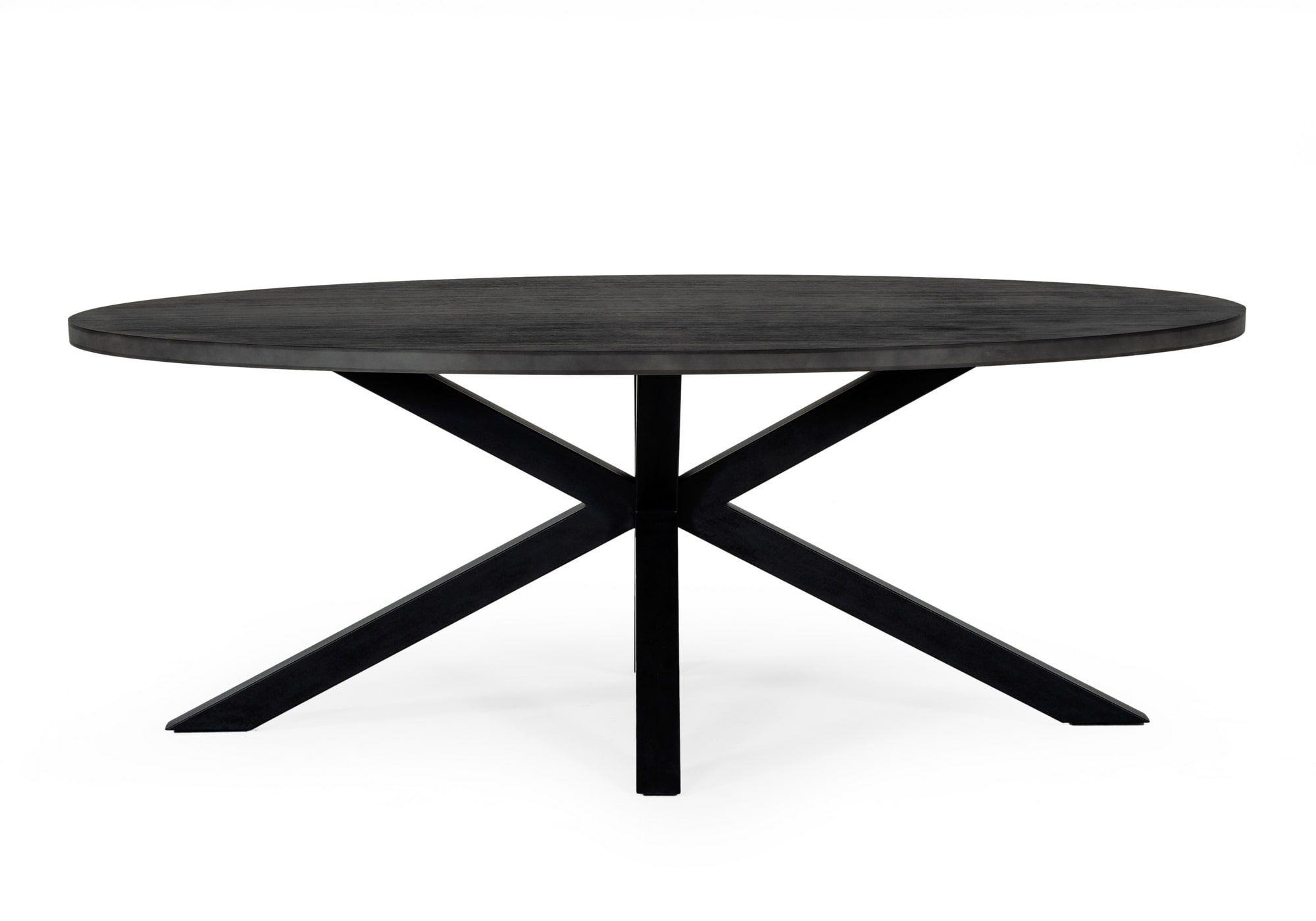 

    
Black Acacia Oval Dining Table by VIG Modrest Raygor
