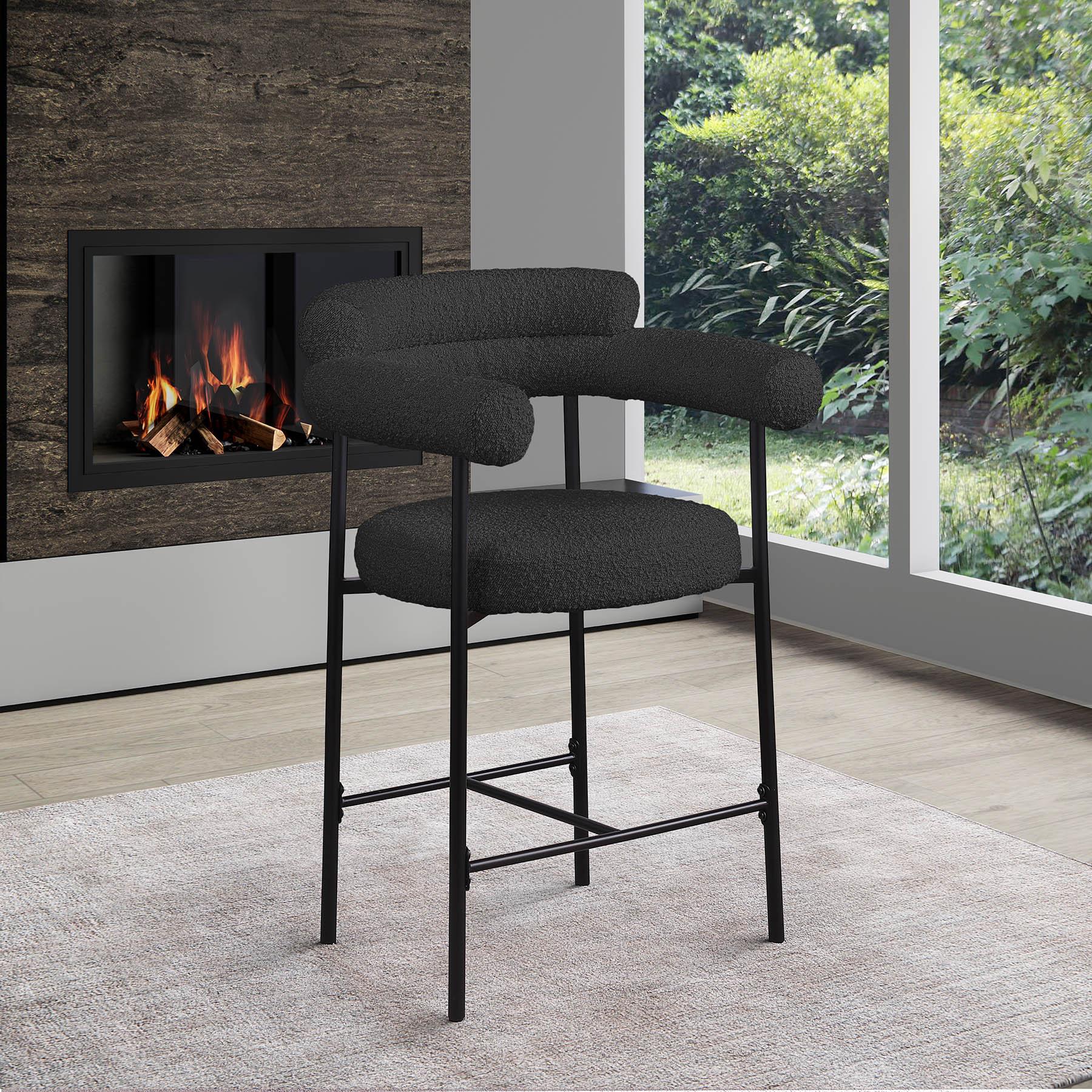 

        
Meridian Furniture 986Black-C Counter Stool Set Black Fabric 094308312835
