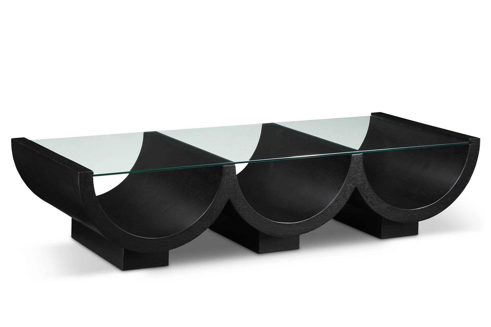 Contemporary, Modern Coffee Table BEVERWIL 99023Black-CT 99023Black-CT in Black 