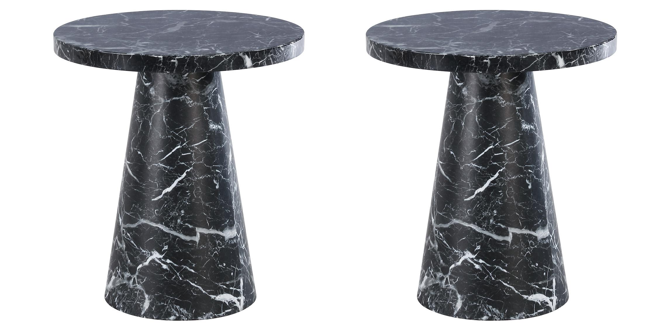 Contemporary, Modern End Table Set OMNI 275-CT 275-ET-Set-2 in Black 