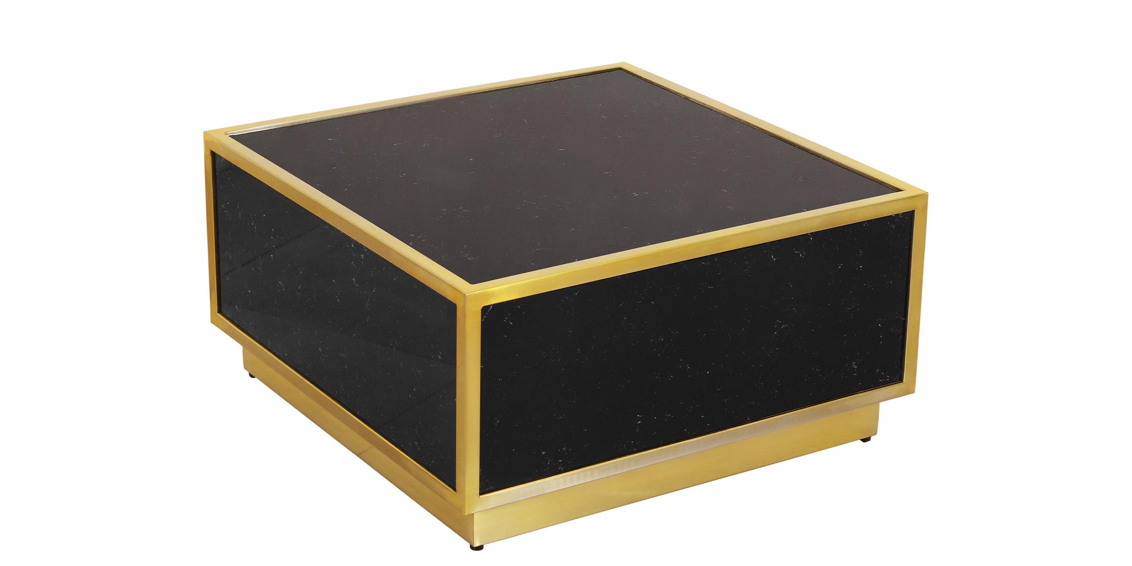 Contemporary, Modern Coffee Table GLITZ 243-CT 243-CT in Gold, Black 
