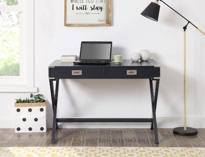 

    
Black Finish Writing Desk by Acme Furniture Amenia 93003
