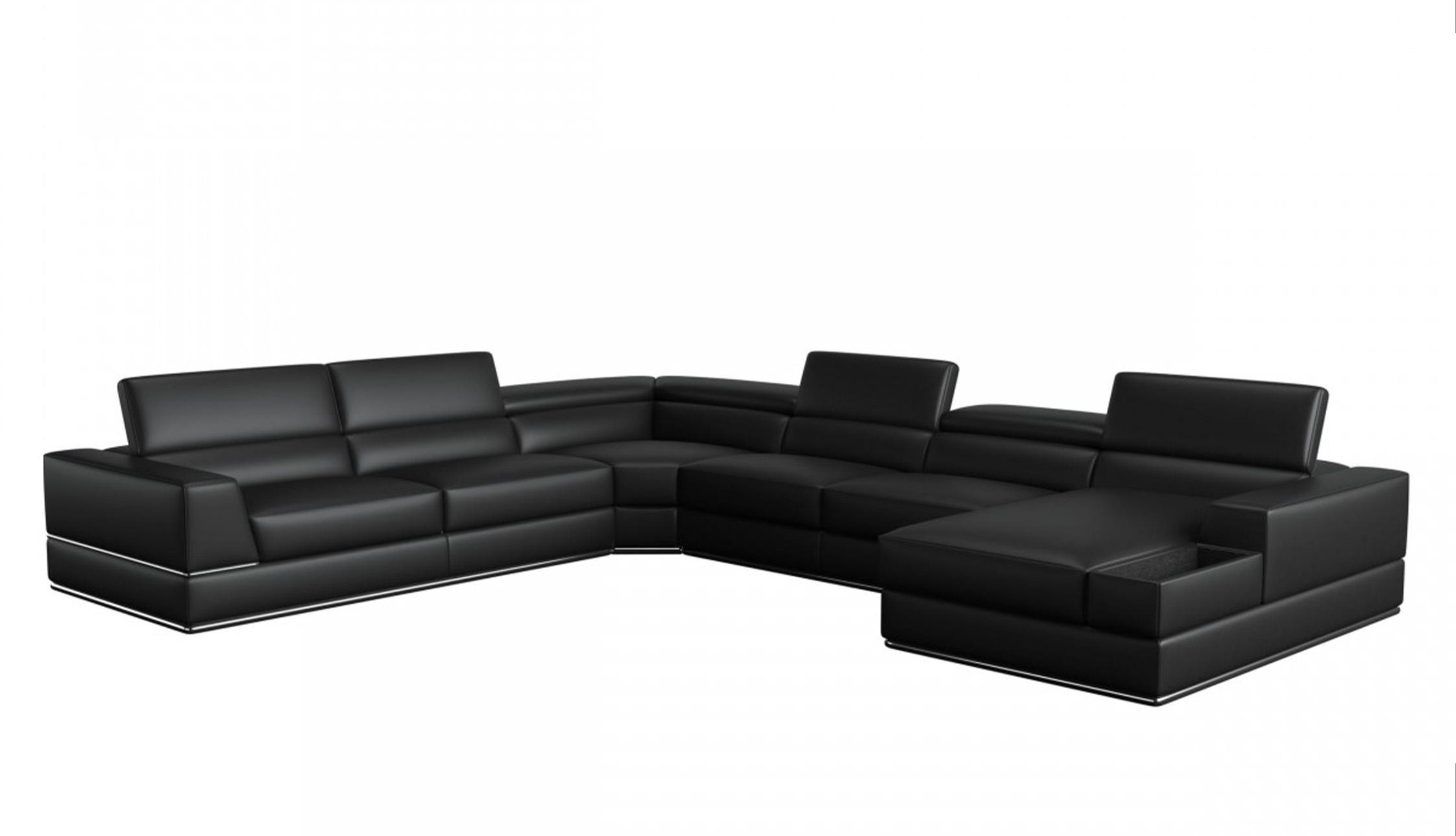 VIG Furniture VGCA5106O-BLK-SECT Sectional Sofa
