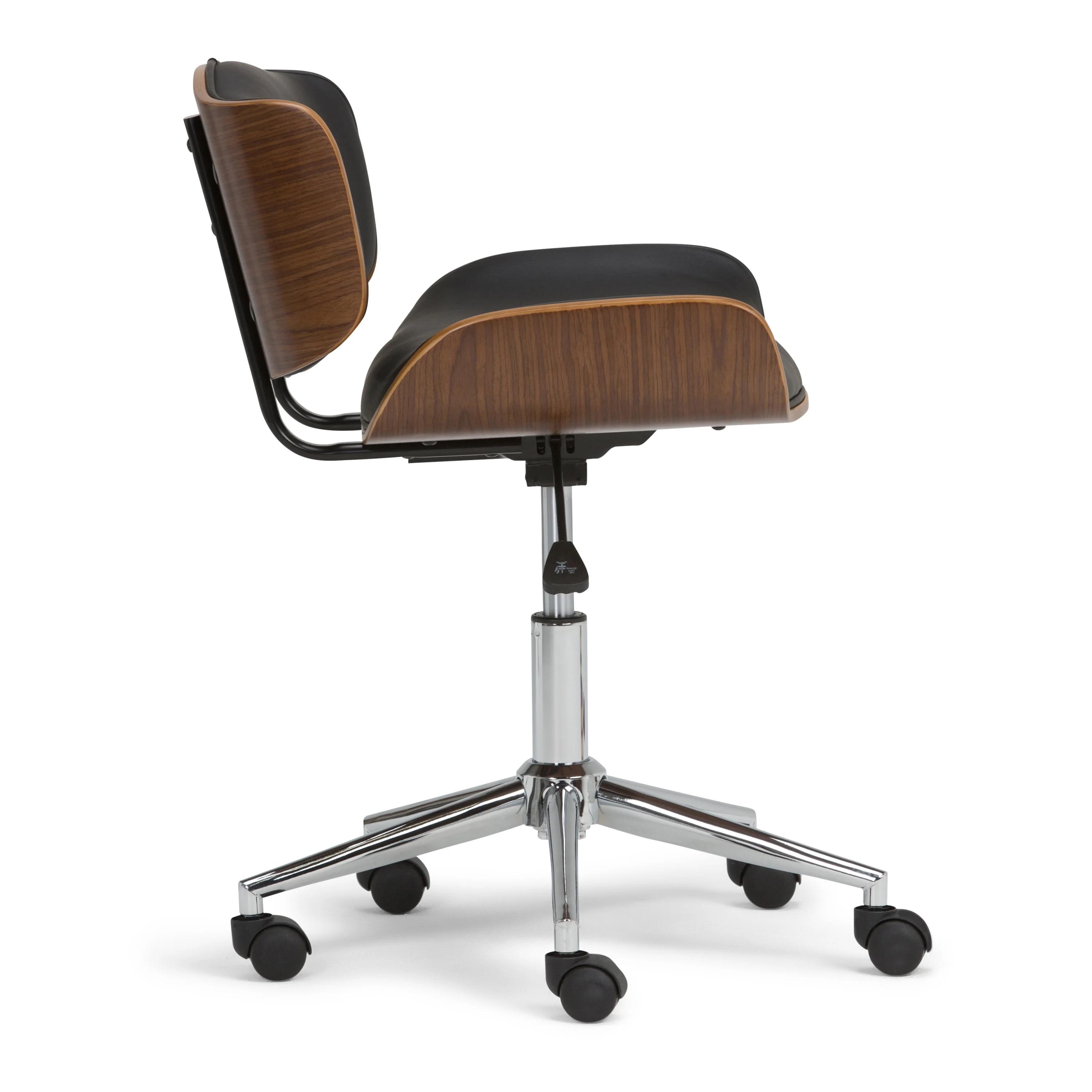 

    
Casual Black PU & Walnut Arm Office Chair by Acme Camila 92418
