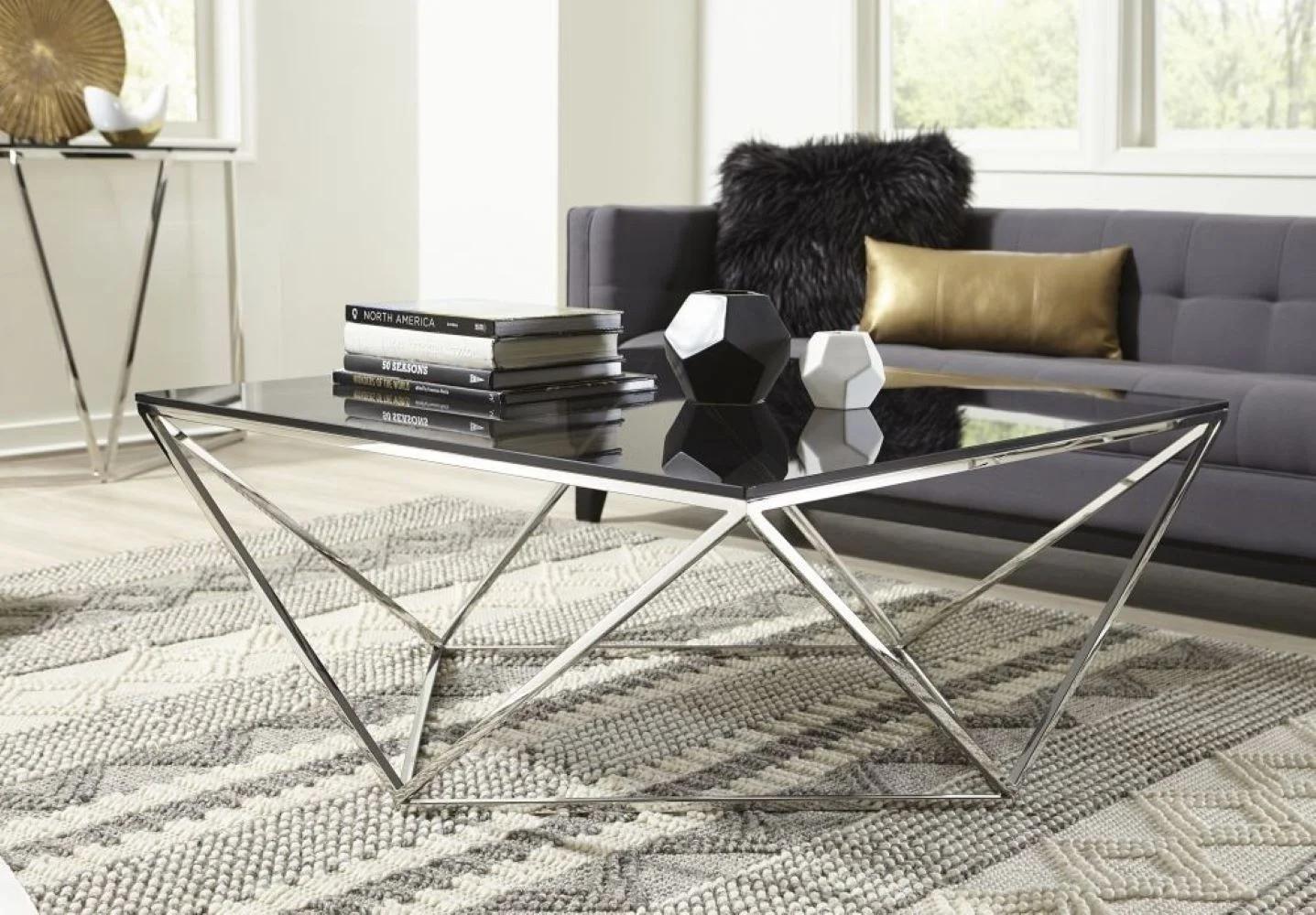 

                    
Crown Mark Aria Coffee Table Silver/Black  Purchase 
