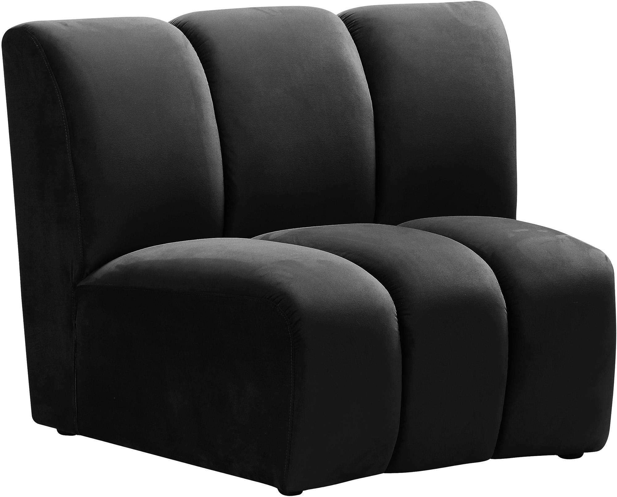 

    
638Black-3PC Meridian Furniture Modular Sectional Sofa
