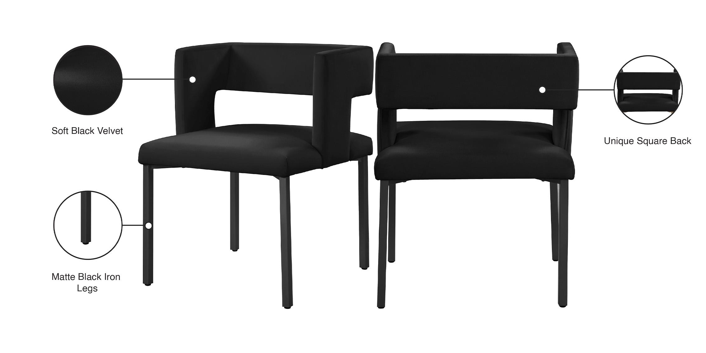 

    
968Black-C Meridian Furniture Dining Chair Set
