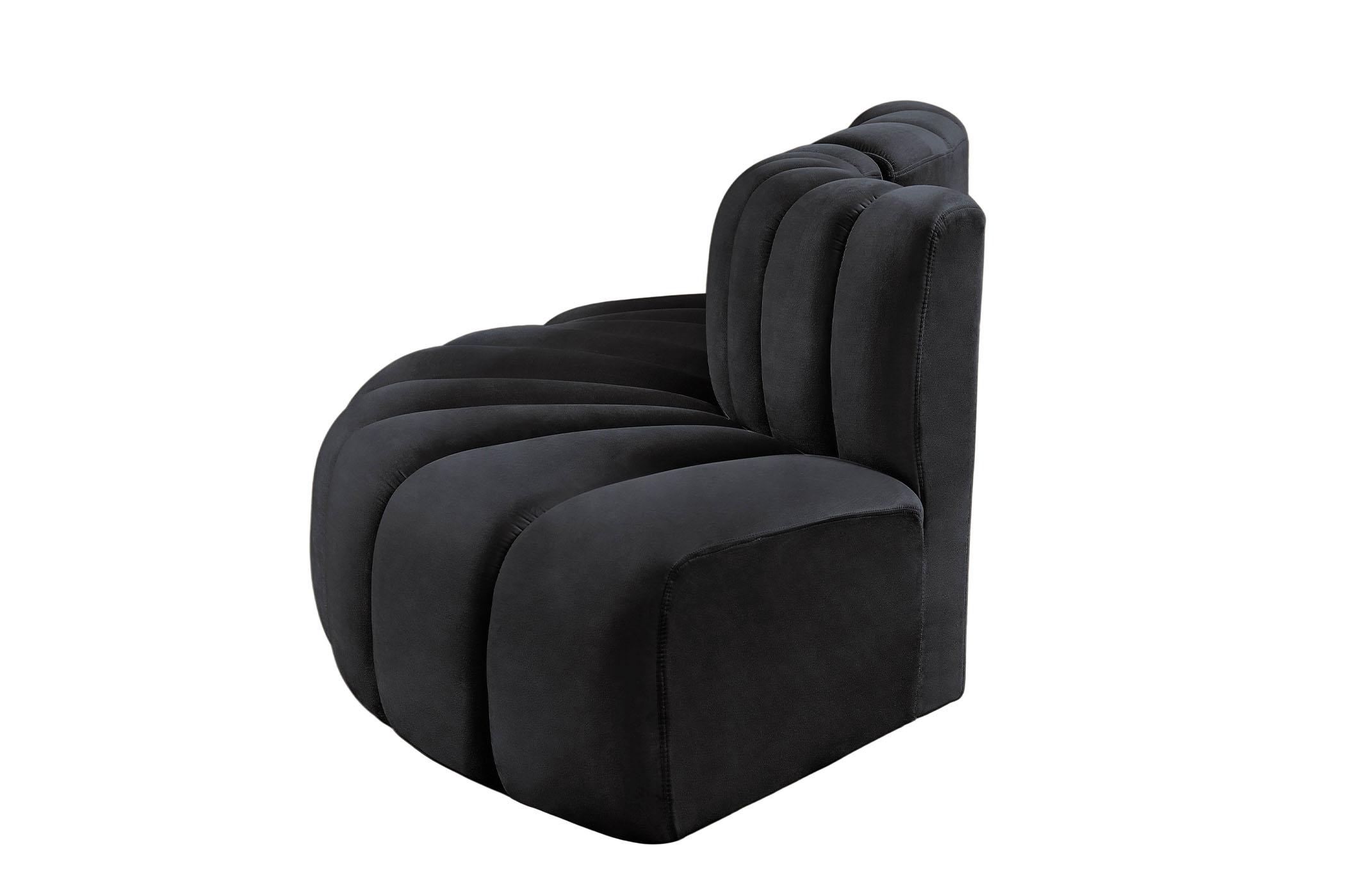 

    
103Black-S3E Meridian Furniture Modular Sectional Sofa
