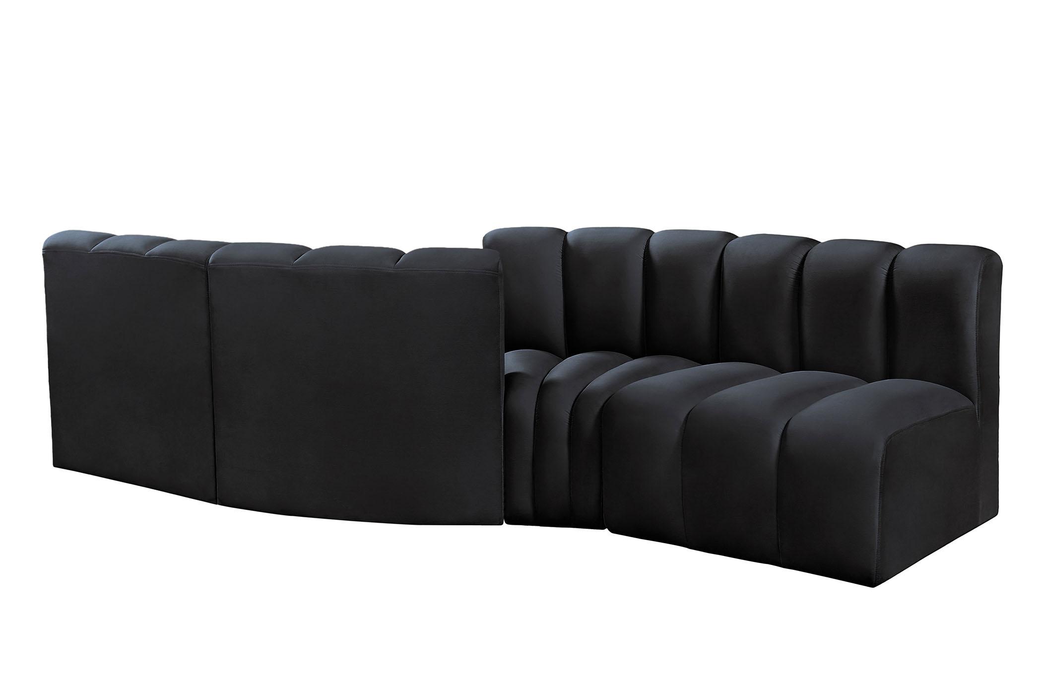 

    
103Black-S4A Meridian Furniture Modular Sectional Sofa
