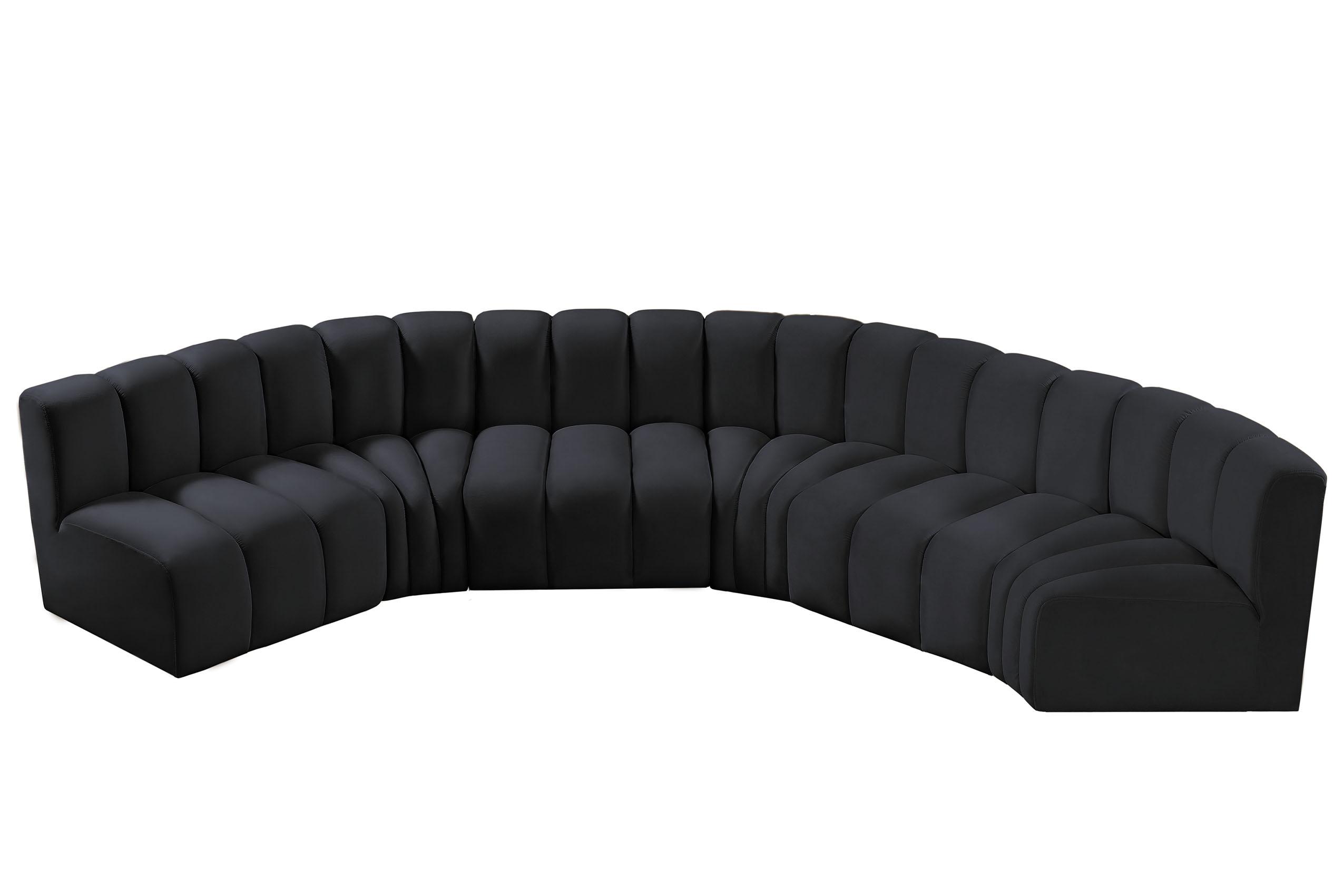 

    
Meridian Furniture ARC 103Black-S6B Modular Sectional Sofa Black 103Black-S6B
