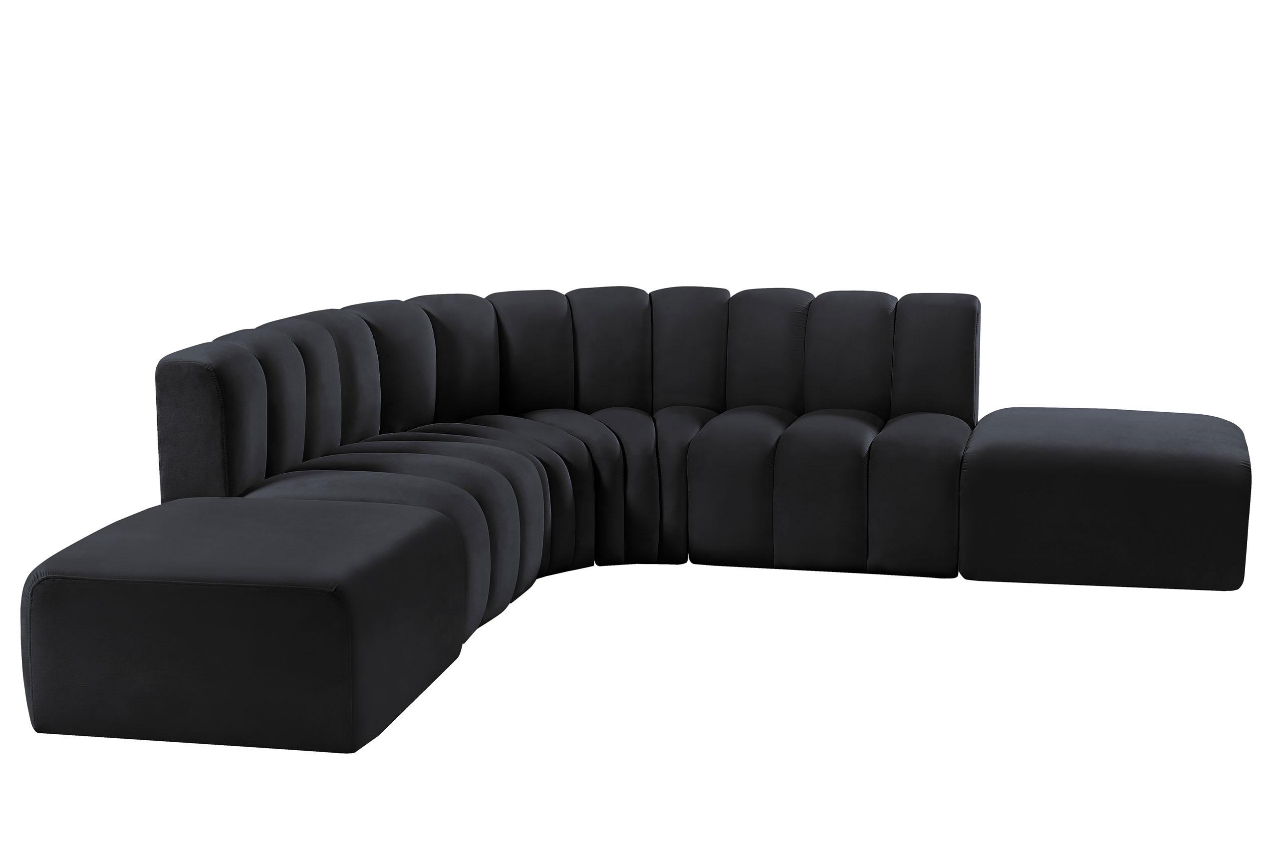 

    
Meridian Furniture ARC 103Black-S6C Modular Sectional Sofa Black 103Black-S6C
