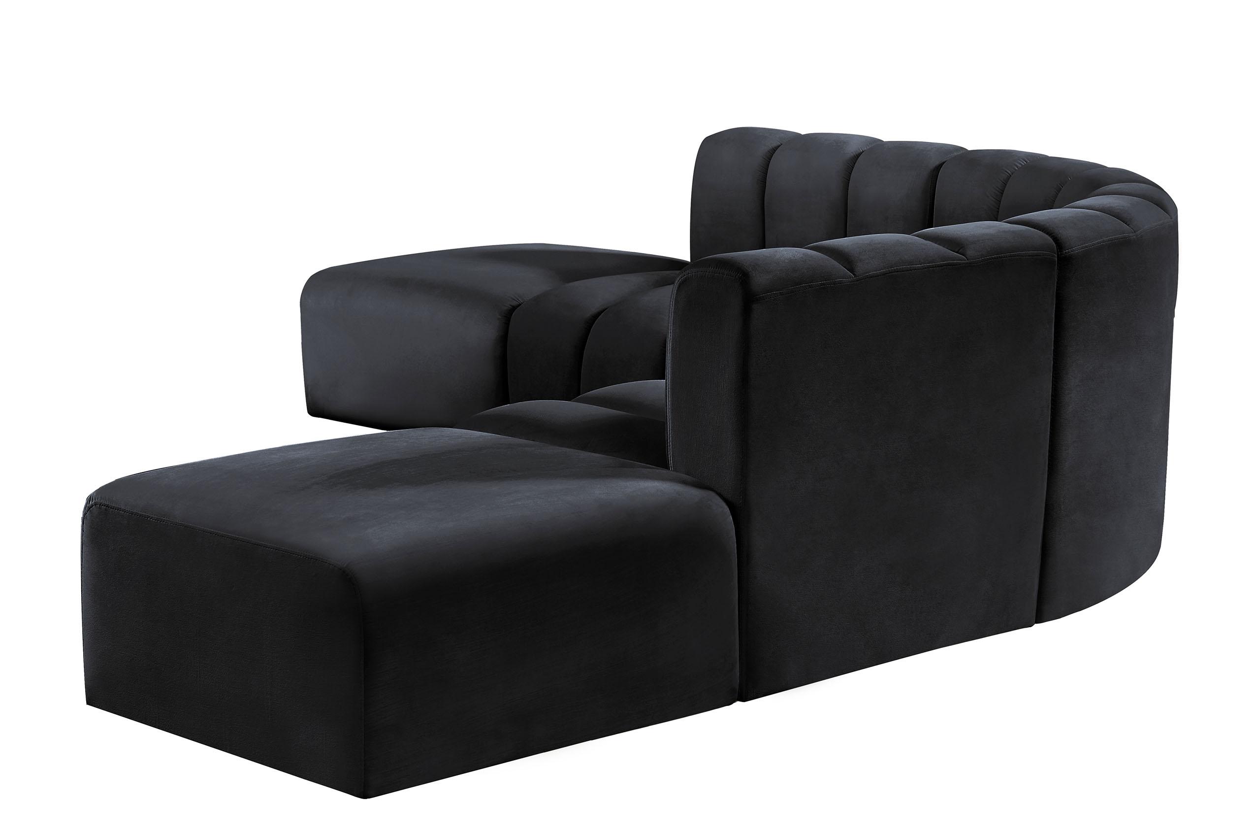 

    
103Black-S6C Meridian Furniture Modular Sectional Sofa
