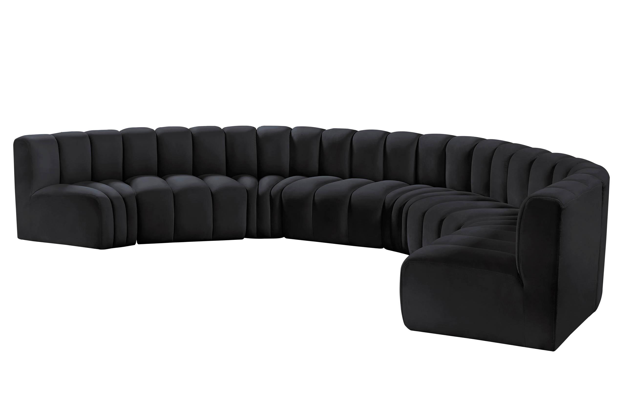 

    
Meridian Furniture ARC 103Black-S8B Modular Sectional Sofa Black 103Black-S8B
