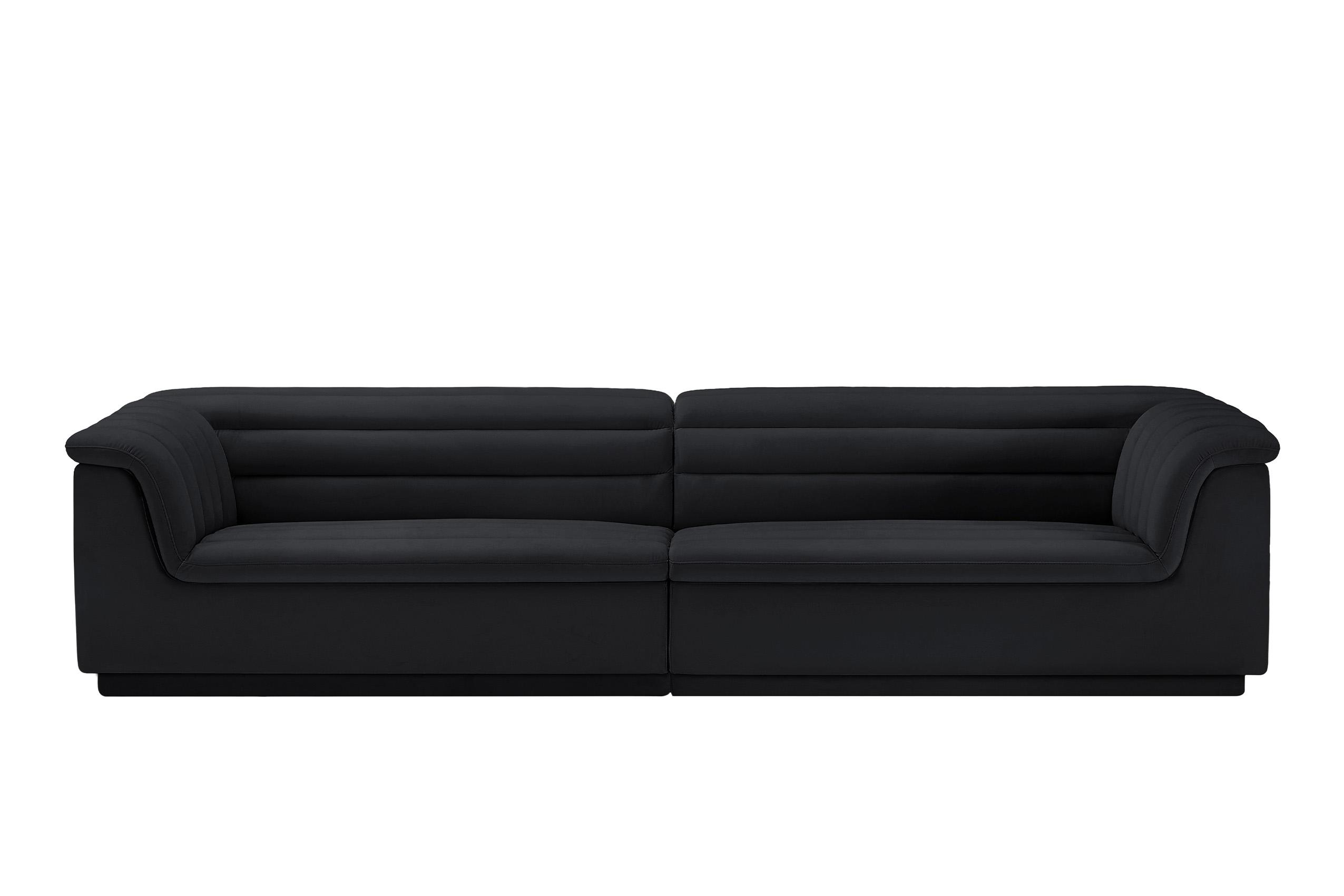 

        
Meridian Furniture CASCADE 194Black-S119 Modular Sofa Black Velvet 94308304731
