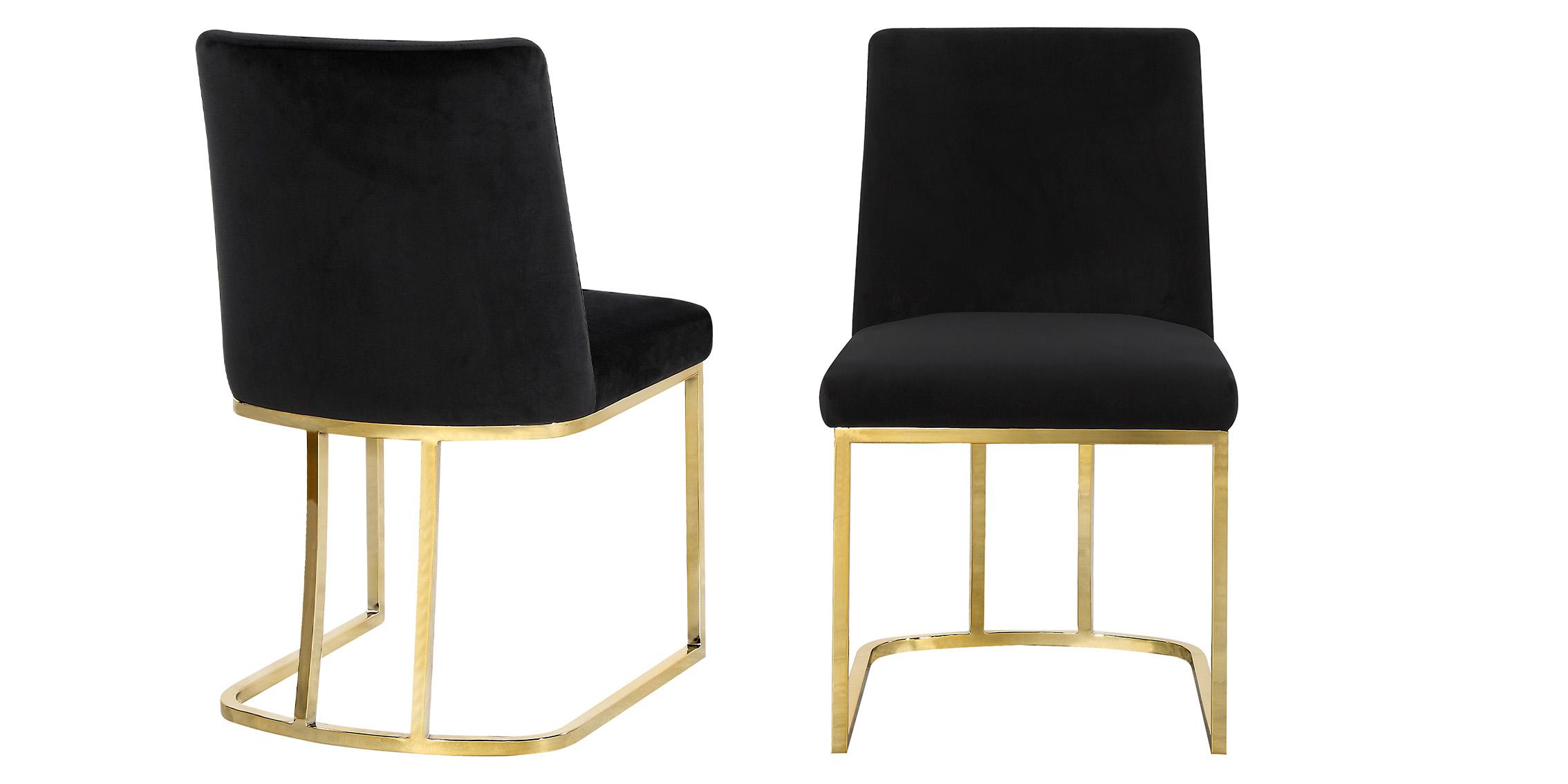 

    
Meridian Furniture HEIDI 776Black Dining Chair Set Gold/Black 776Black-C-Set-2
