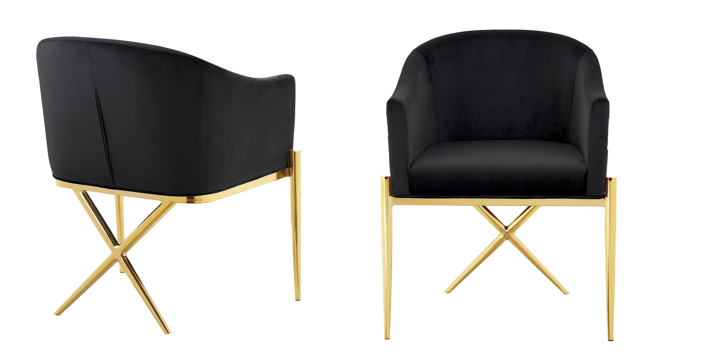 

    
Meridian Furniture XAVIER 763Black Dining Chair Set Gold/Black 763Black-C-Set-2
