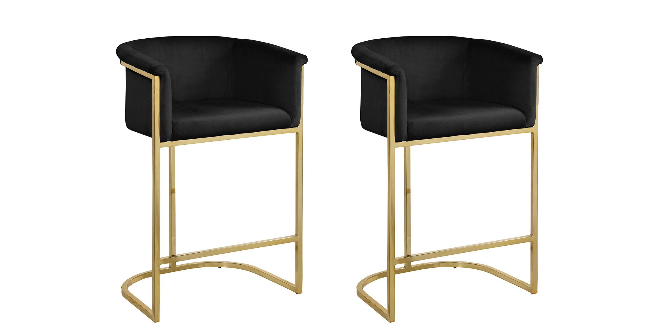 

        
Meridian Furniture DONATELLA 700Black Counter Stool Set Gold/Black Velvet 704831406139
