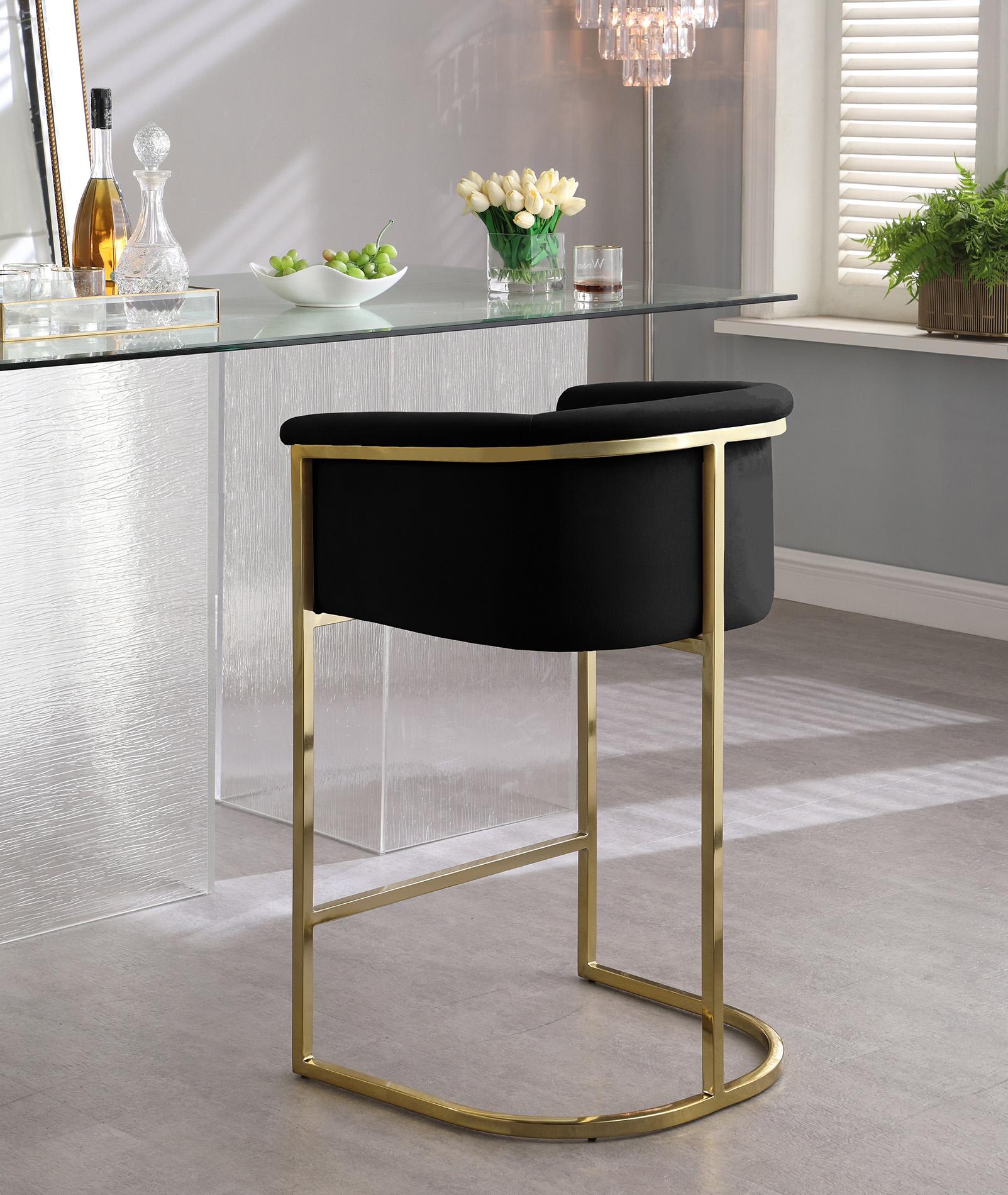 

    
Meridian Furniture DONATELLA 700Black Counter Stool Set Gold/Black 700Black-C-Set-2
