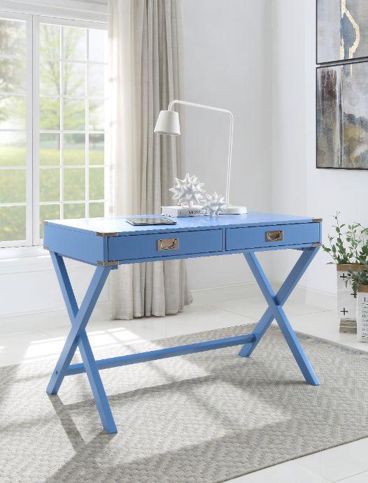 

    
Blue Finish Writing Desk by Acme Furniture Amenia 93000
