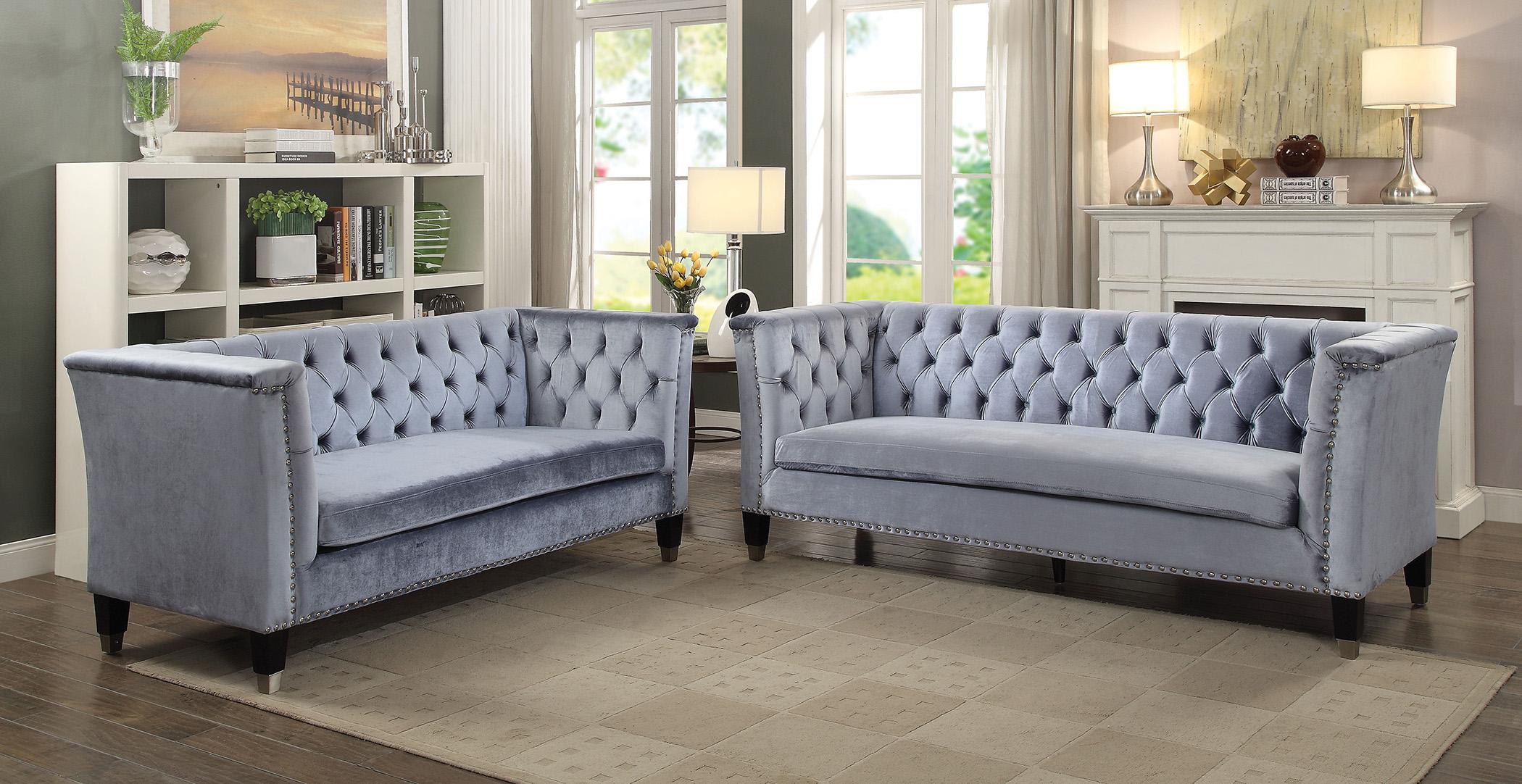 

        
Acme Furniture Honor-52785 Sofa Cobalt blue Velvet 0840412124365
