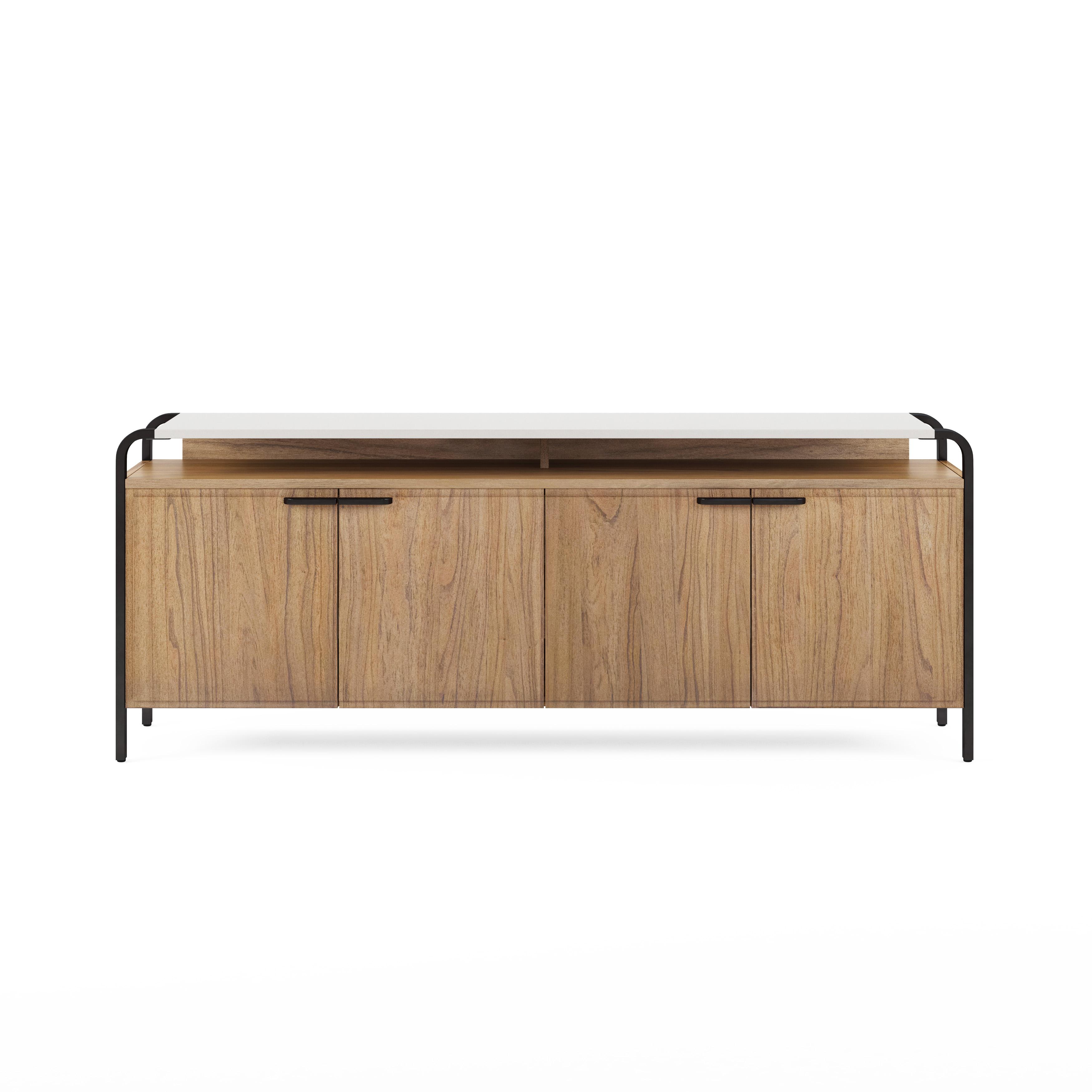 

    
Brown & Black & White Entertainment Console by A.R.T. Furniture Portico
