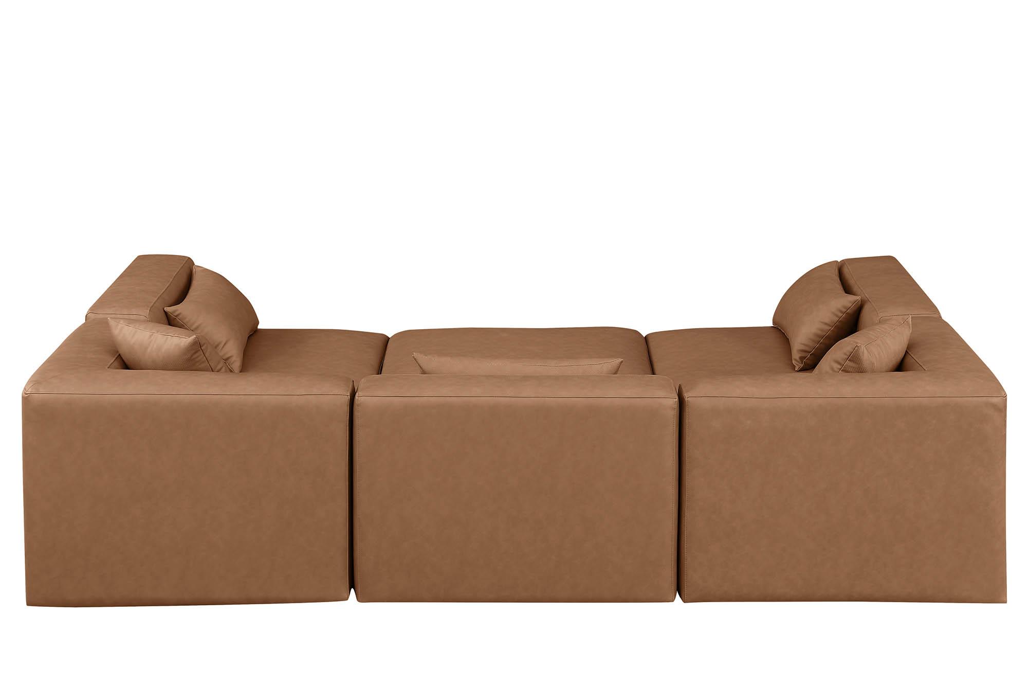 

    
668Brown-Sec6C Meridian Furniture Modular Sectional Sofa
