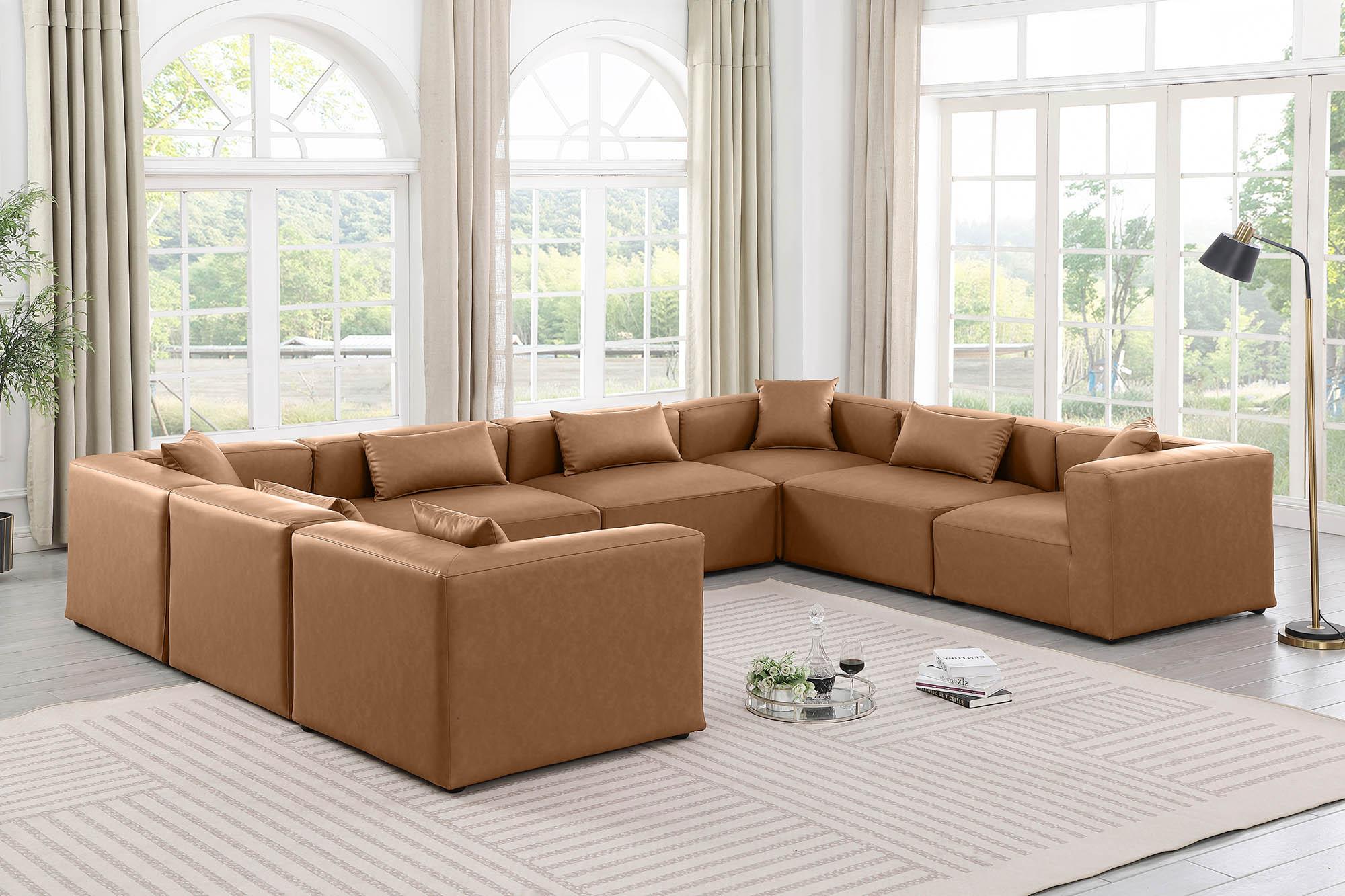

    
Brown Faux Leather Modular Sectional CUBE 668Brown-Sec8A Meridian Contemporary
