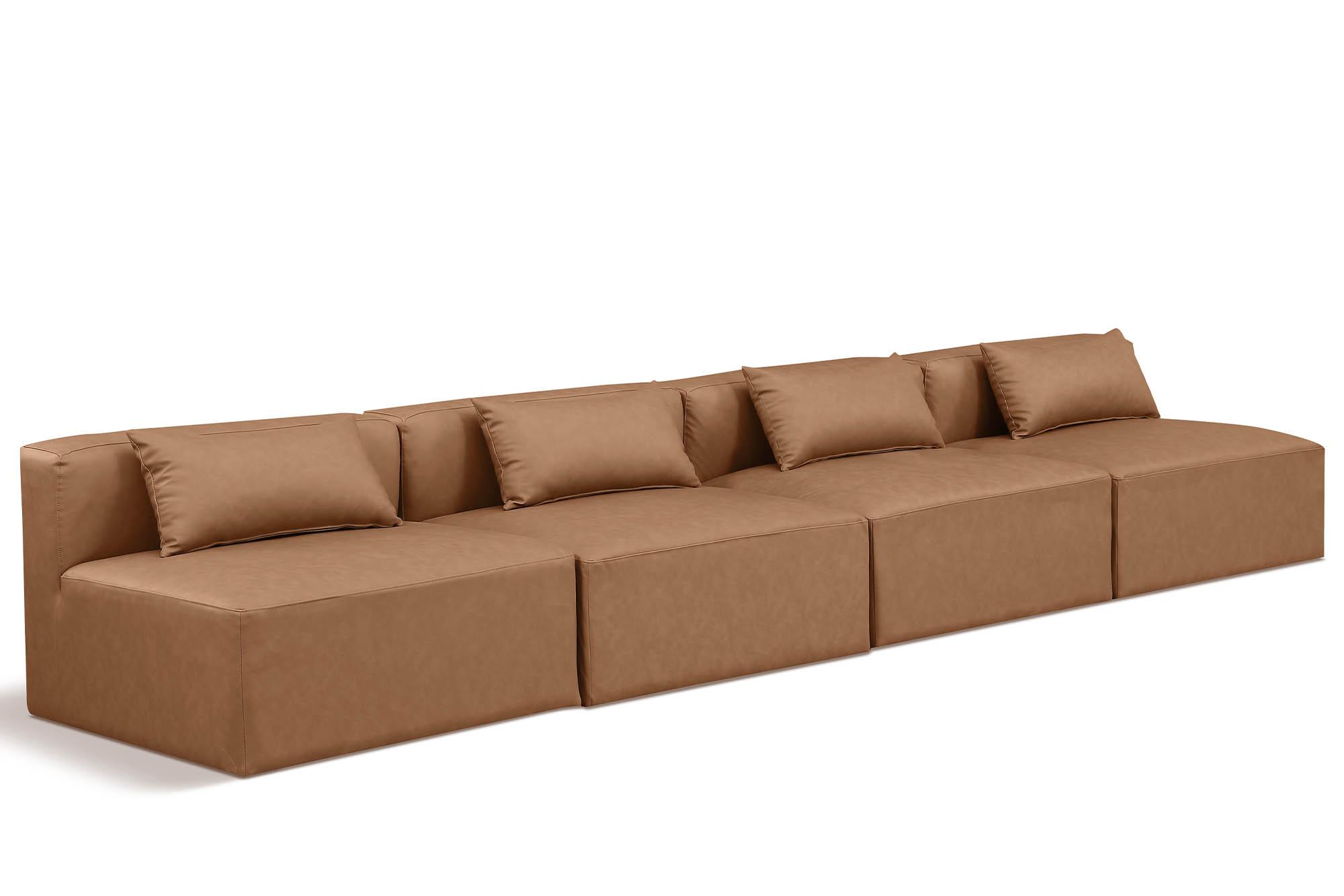 

    
Brown Faux Leather Modular Sofa CUBE 668Brown-S144A Meridian Contemporary
