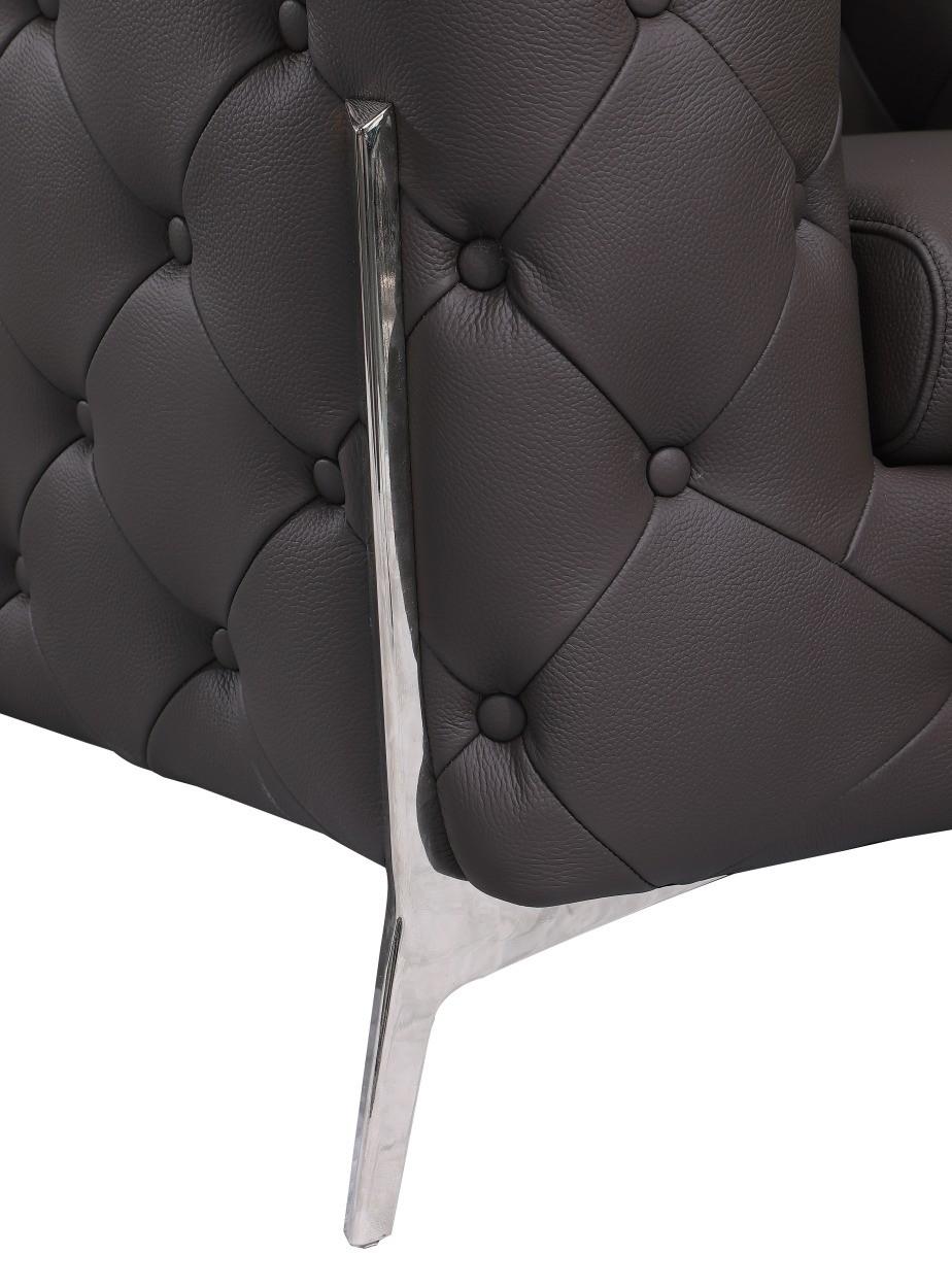 

                    
Buy Brown Genuine Italian Leather Sofa Contemporary 970 Global United
