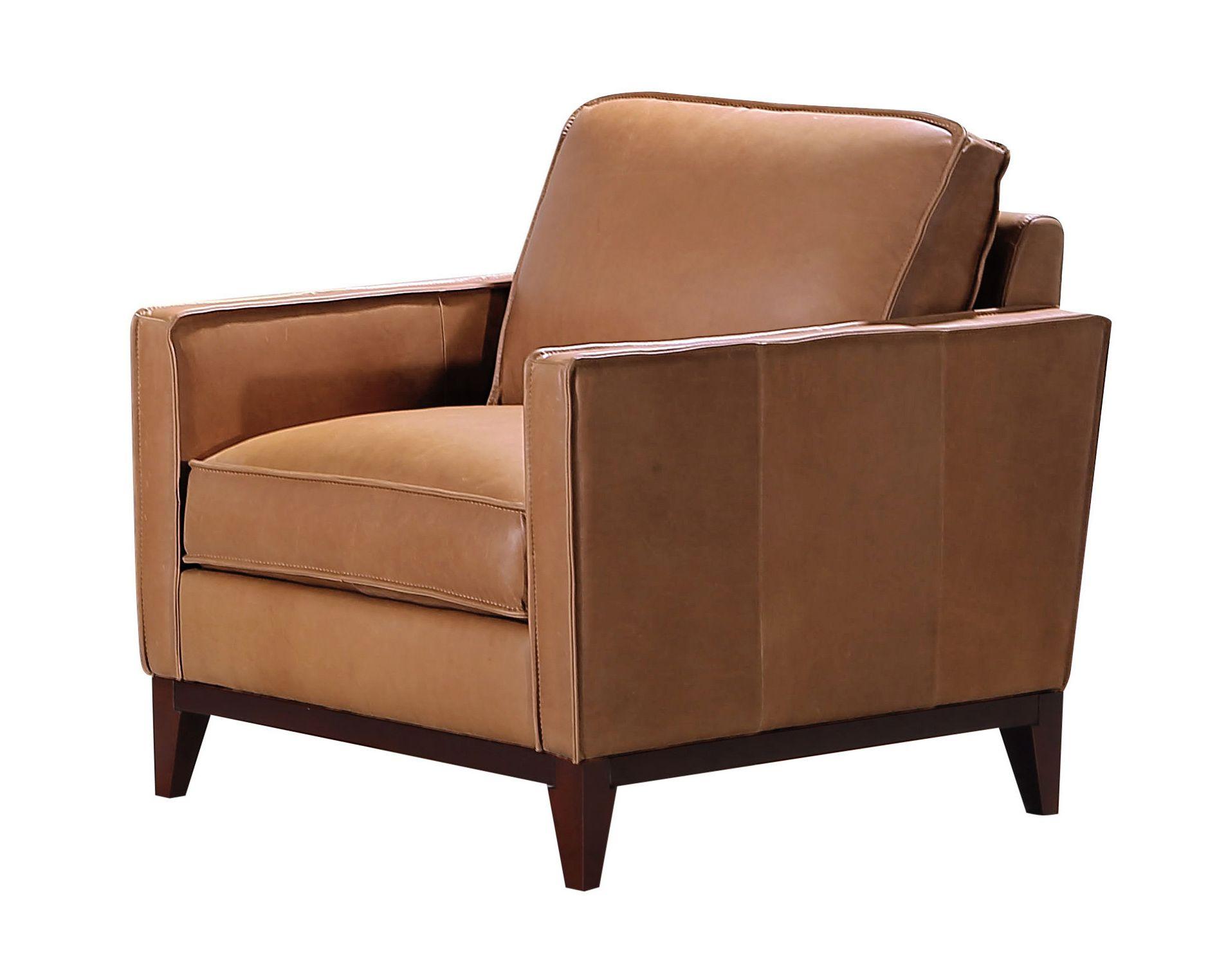 Contemporary, Modern, Classic Arm Chair VGCA6394-BRN-CH VGCA6394-BRN-CH in Brown Italian Leather