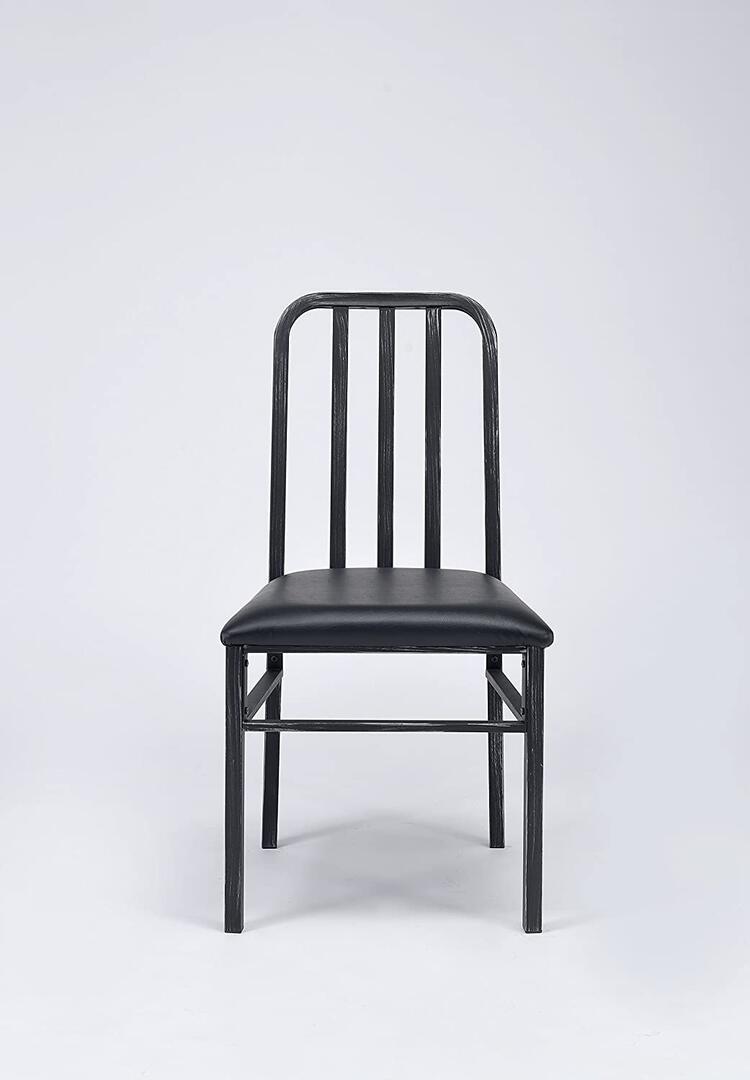 

    
Brown Rustic Oak & Antique Black 2 Side Chairs by Acme Jodie 71997-2pcs

