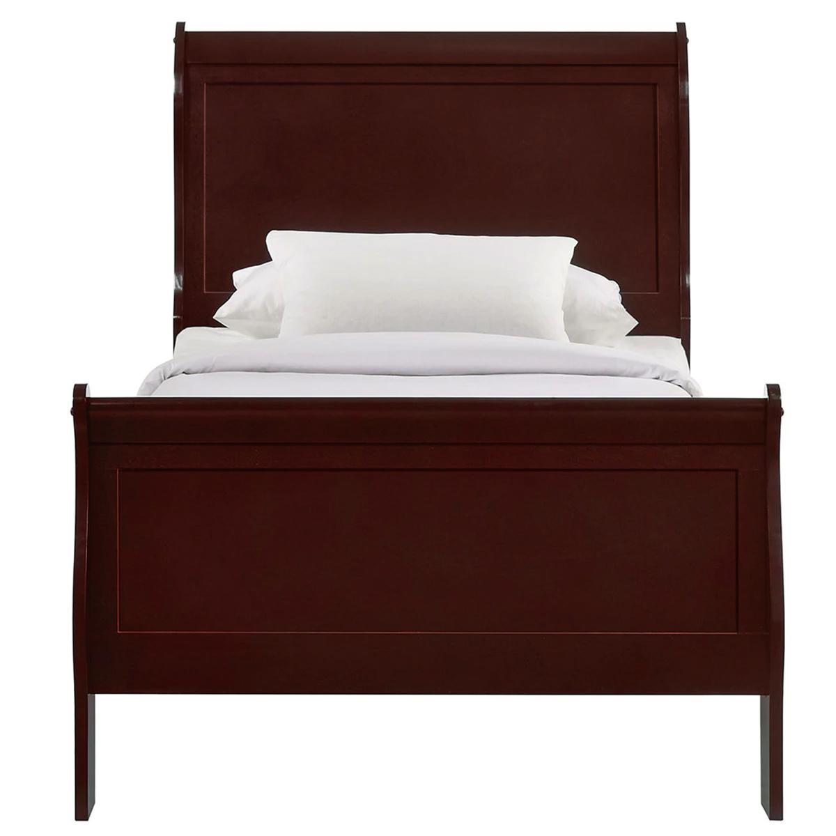 

    
Brown Twin Panel Bed by Crown Mark Louis Philip B3850-T-Bed
