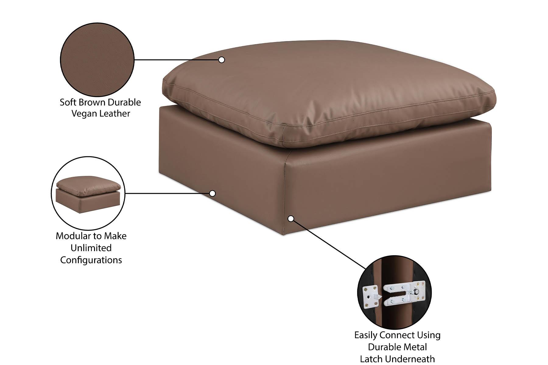 

        
Meridian Furniture 188Brown-Ott Ottoman Brown Faux Leather 094308284637
