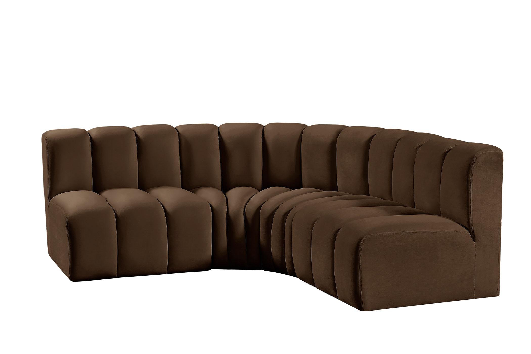 

    
103Brown-S4B Meridian Furniture Modular Sectional Sofa
