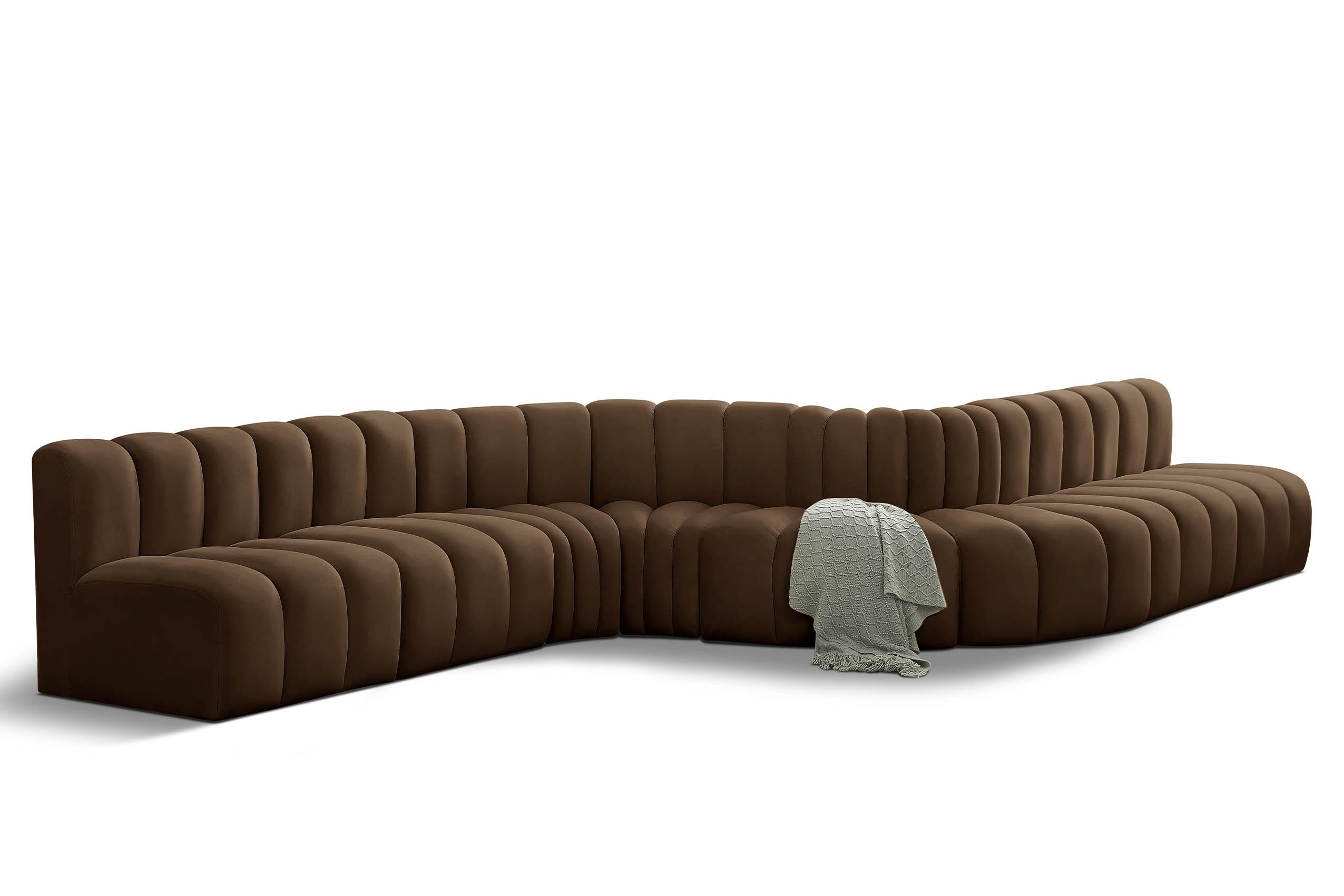 

    
103Brown-S8C Meridian Furniture Modular Sectional Sofa
